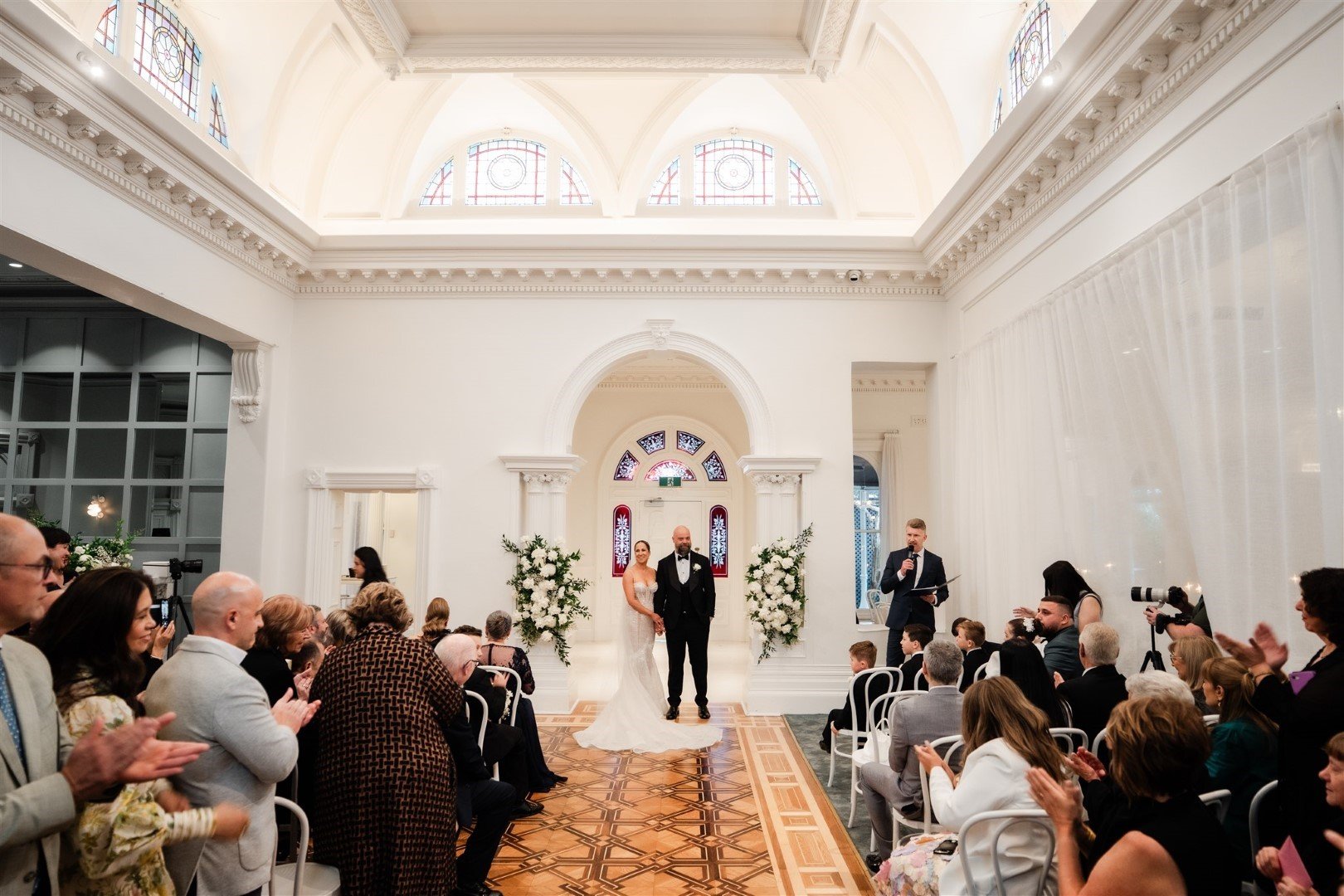 The beauty of an inside ceremony!
Photographer @jeromecole