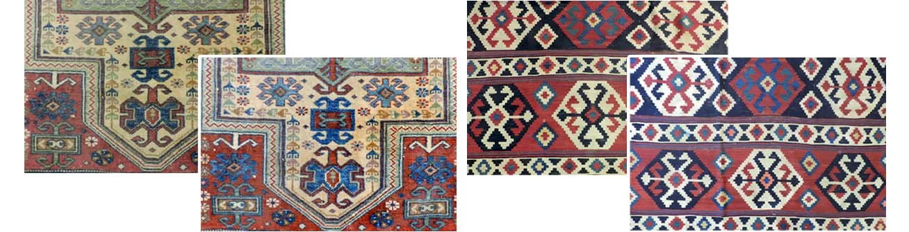  Here are some examples, before and after washing and dusting.