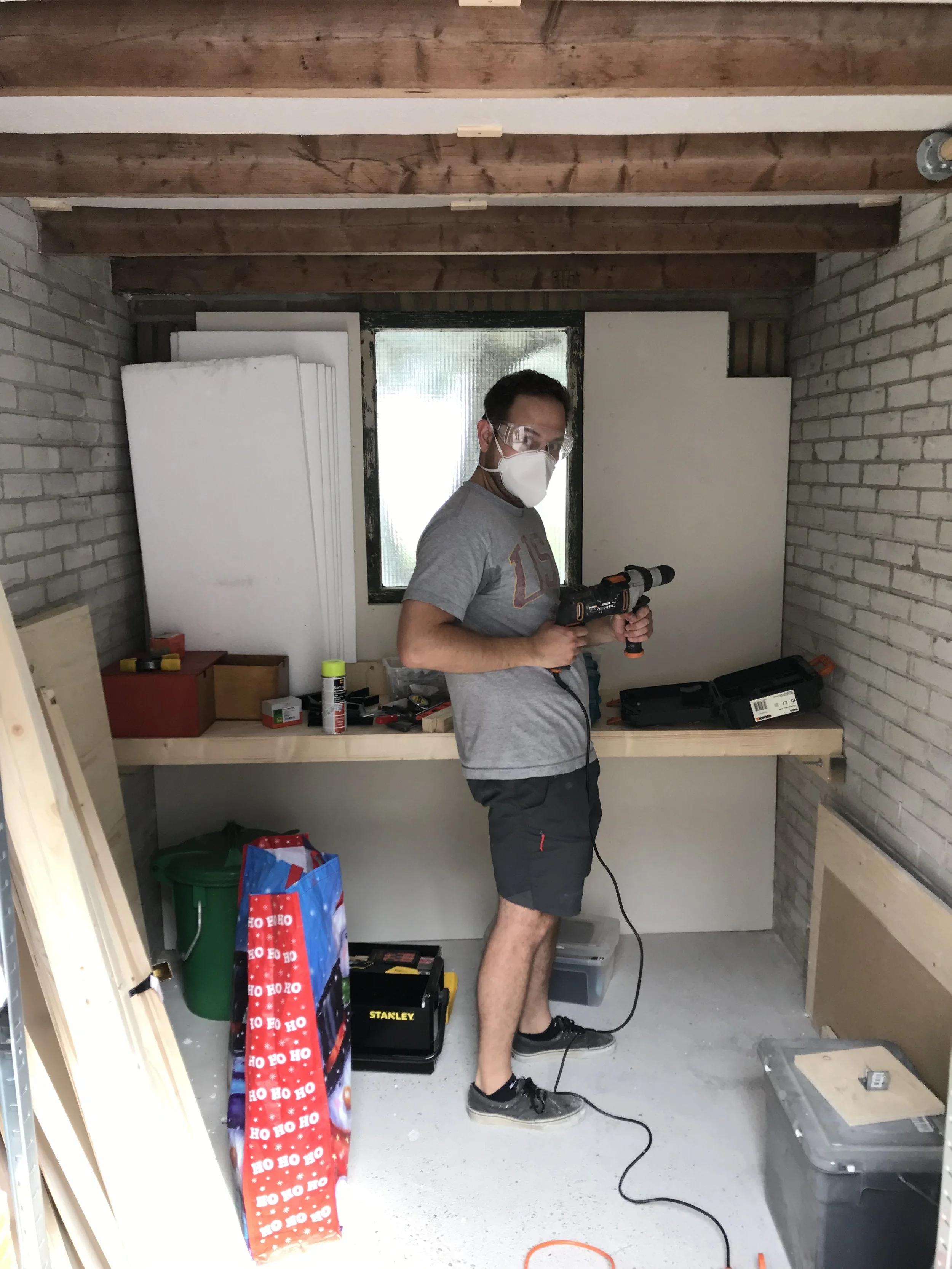 Turning a bike shed into a workshop!