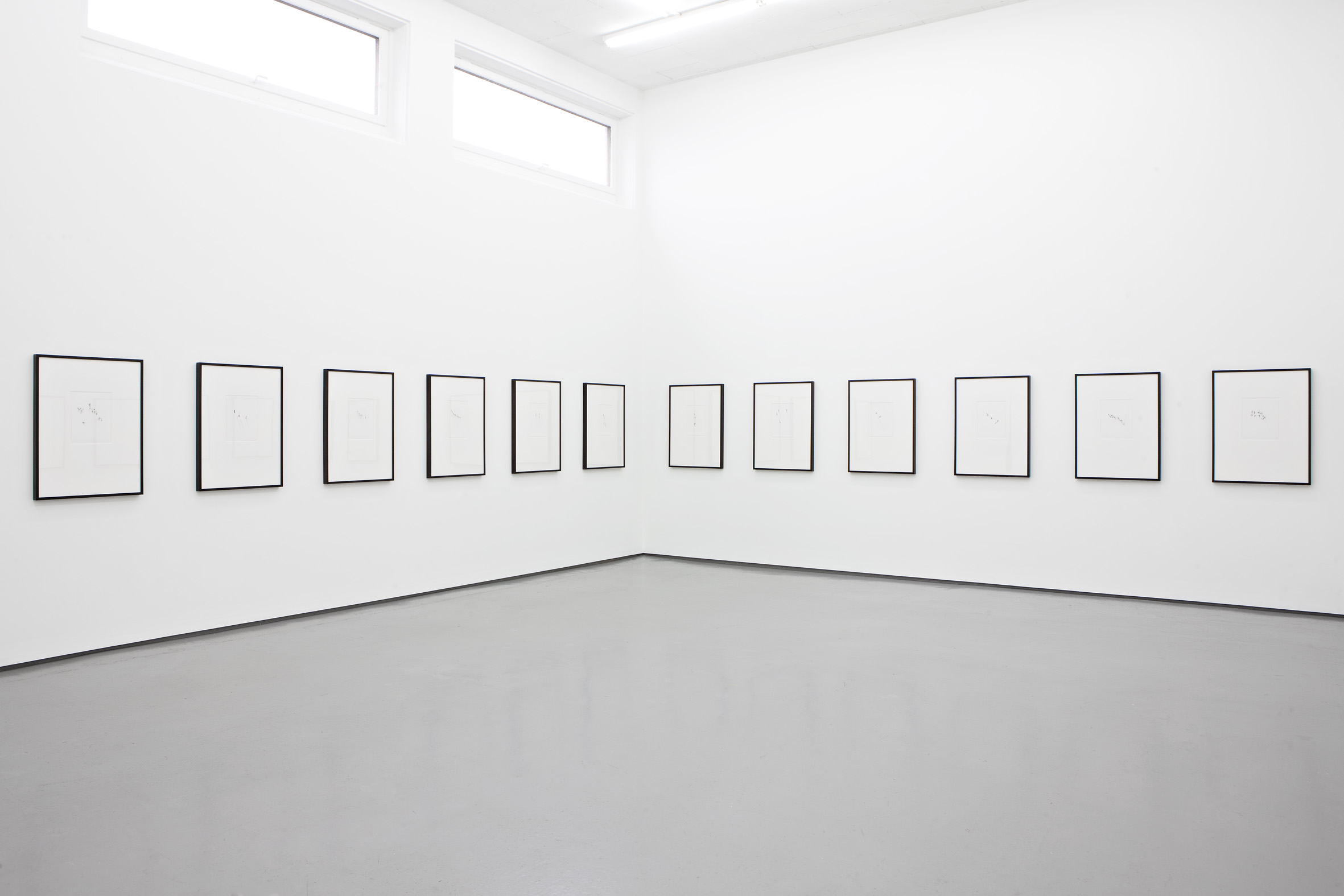  Installation view, JAN GROTH, New drawings, Galleri Riis, Oslo 2012 