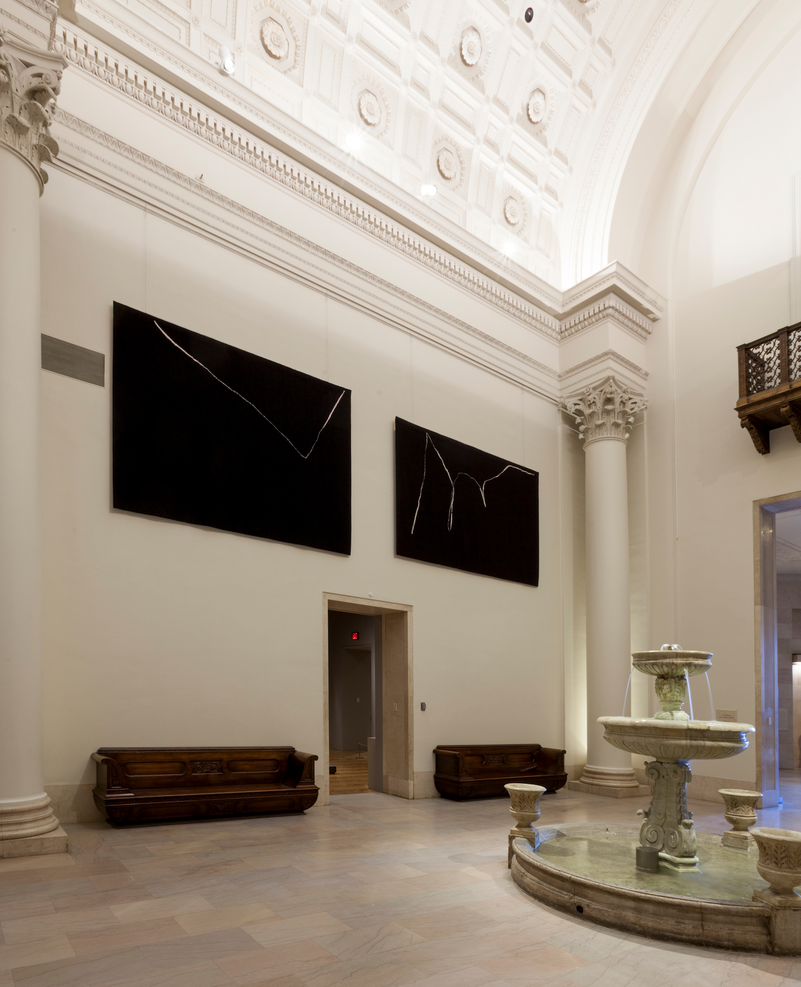  Installation views of the exhibition "Jan Groth’s Linear Tapestries", Minneapolis Institute of Art, Minneapolis, Minnesota  April 14 - December 2, 2018; Curator-in-charge: Nicole LaBouff; Organized by Minneapolis Institute of Art; gallery 235; Fount