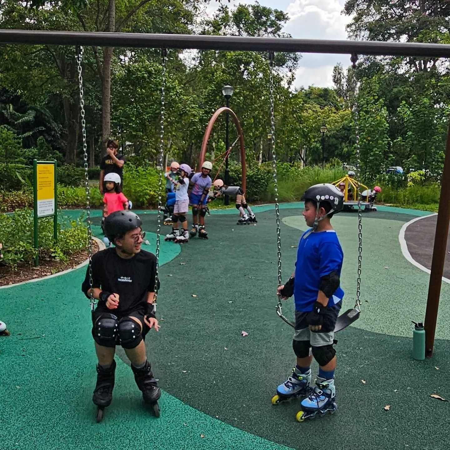"The world's a playground. You know that when you are a kid, but somewhere along the way everyone forgets it".&nbsp;

#SCHOOLHolidaySkateCamp
---> Check out our homepage; www.RollerCookie.com

#WestCoastPark
#WeekendClasses 
#PostExamAct