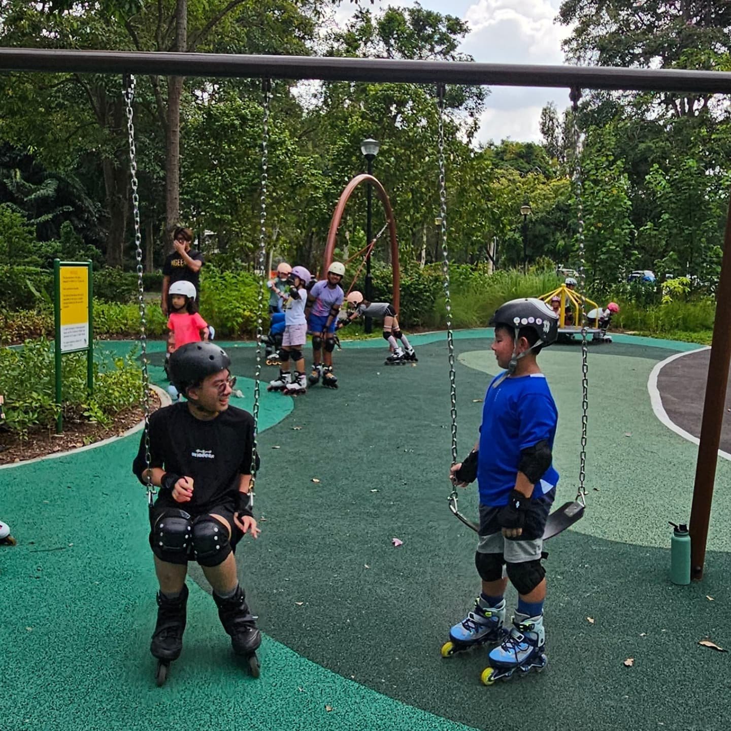"The world's a playground. You know that when you are a kid, but somewhere along the way everyone forgets it".&nbsp;

#SCHOOLHolidaySkateCamp
---> Check out our homepage; www.RollerCookie.com

#WestCoastPark
#WeekendClasses 
#PostExamAct