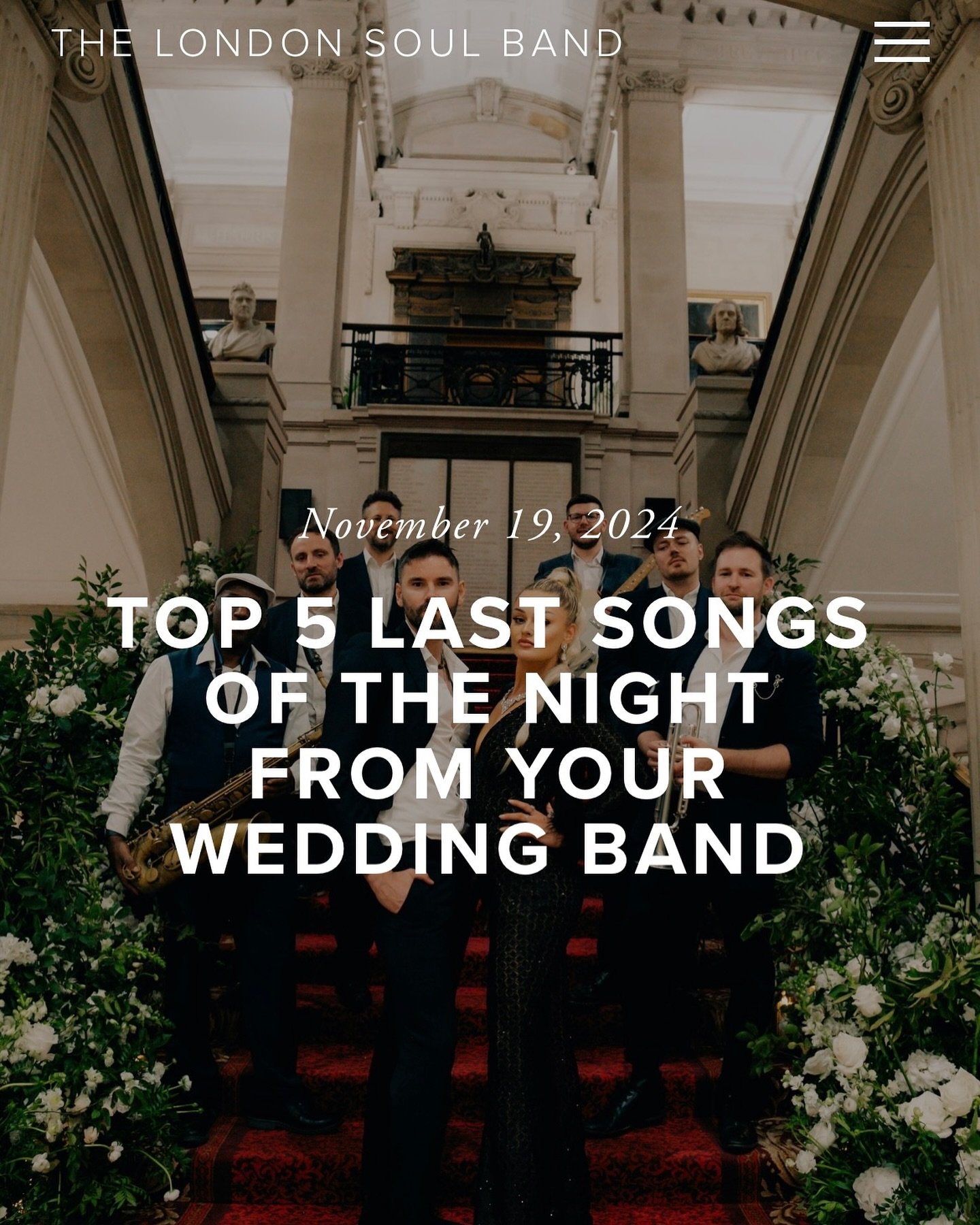 Check out our latest blog to help pick a memorable last song for your wedding night 🎵 what song would you pick?