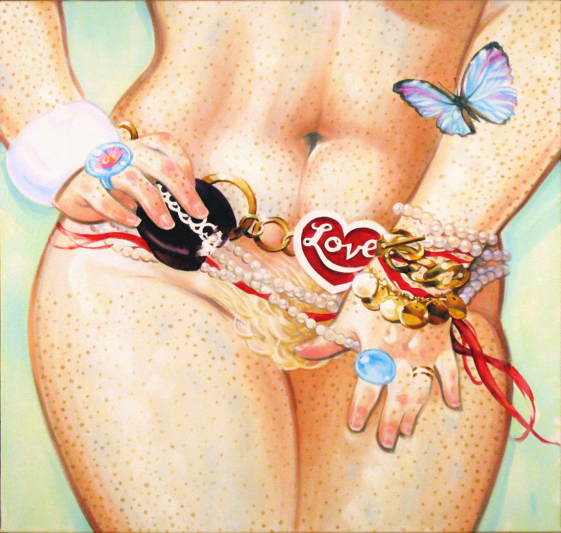 Venus, 2010, courtesy of Heather Lewis, oil on canvas, 21 x 22 inches, by Taiyo la Paix