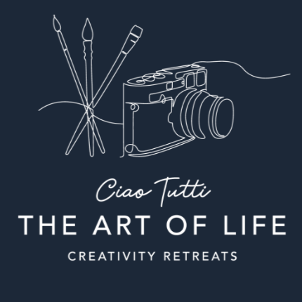 The Art of Life Creativity Retreats Logo and Wordmark - Lizzie has hosted 3 creative retreats at Casa Fuzetta