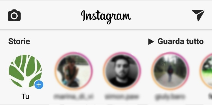 sEZIONE STORIE DI INSTAGRAM DI CRU AGENCY