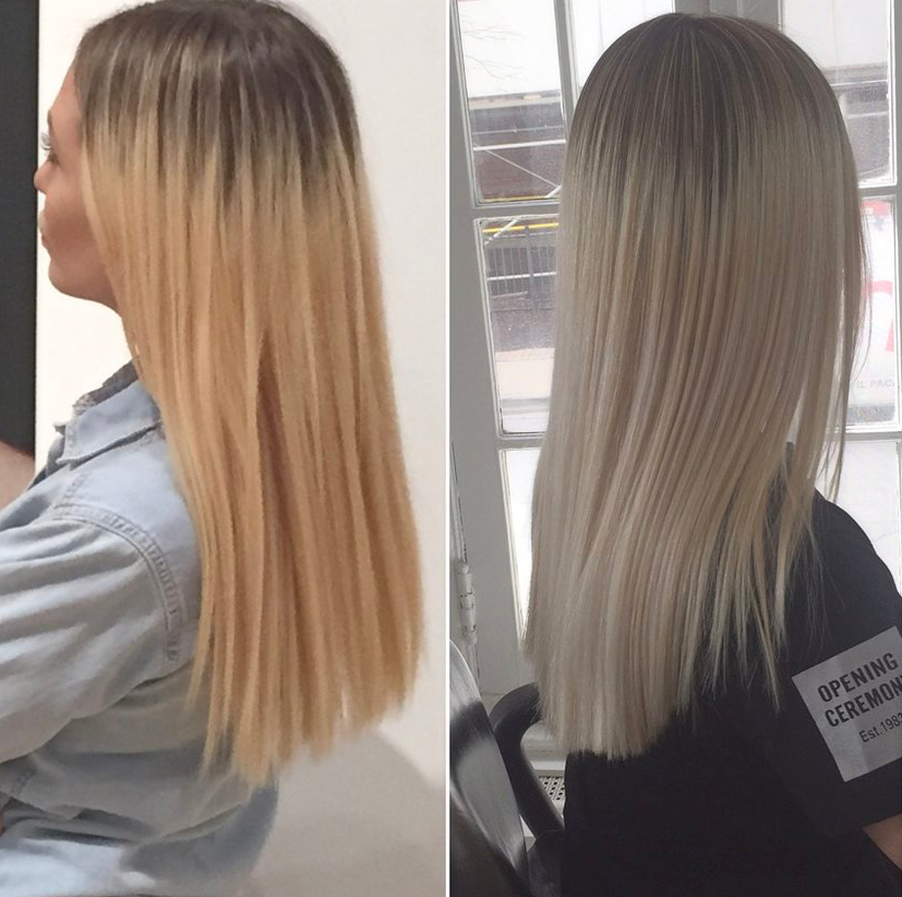 Bold blonde touch up
