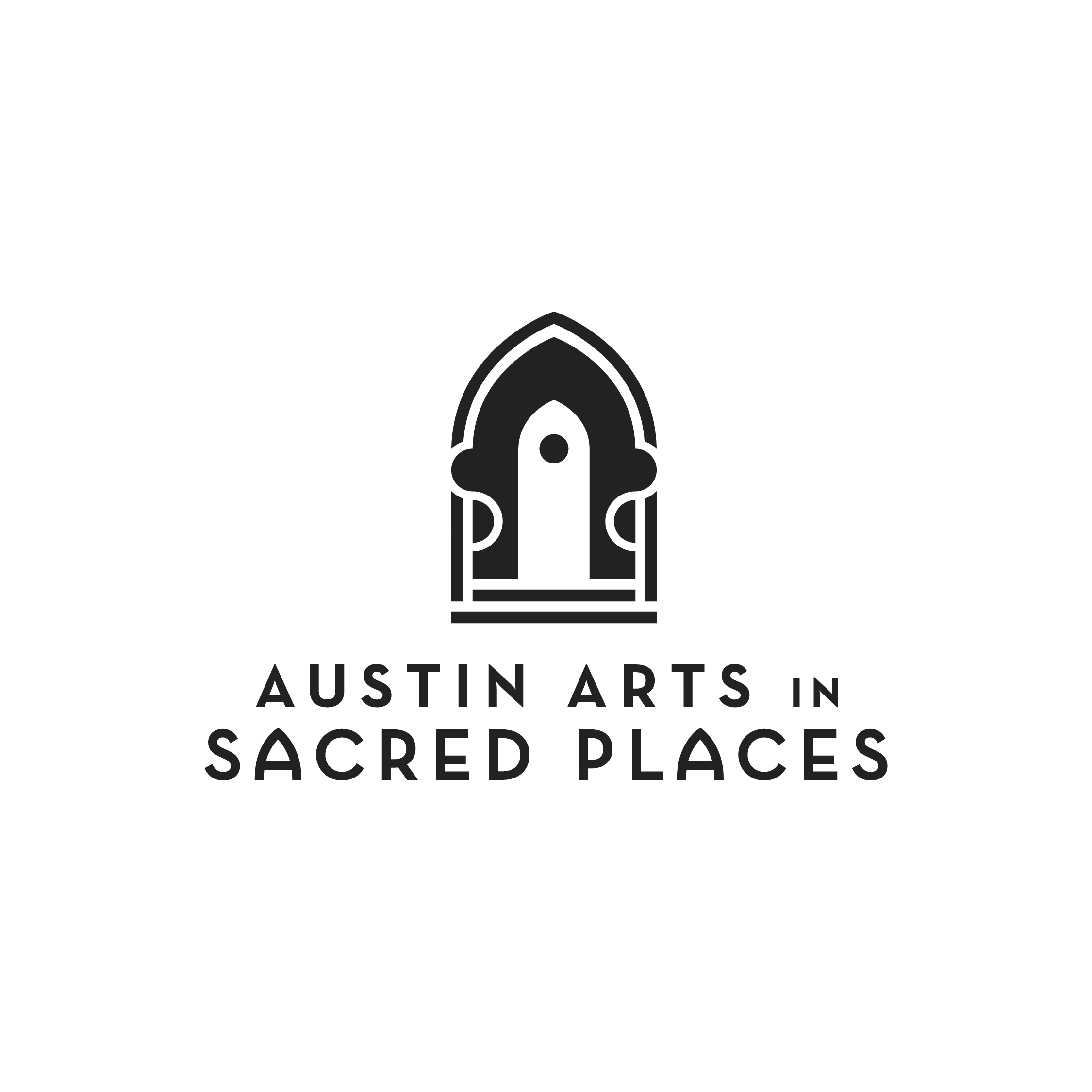 Austin Arts in Sacred Places Logo BW small.png