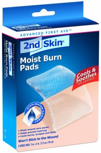 Spenco moist burn pads (soothes, but not durable enough to swing with)