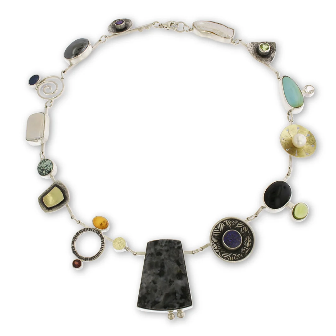Copy of Copy of "A Stone's Throw" Multi-Stone Necklace - Lynn Harrisberger