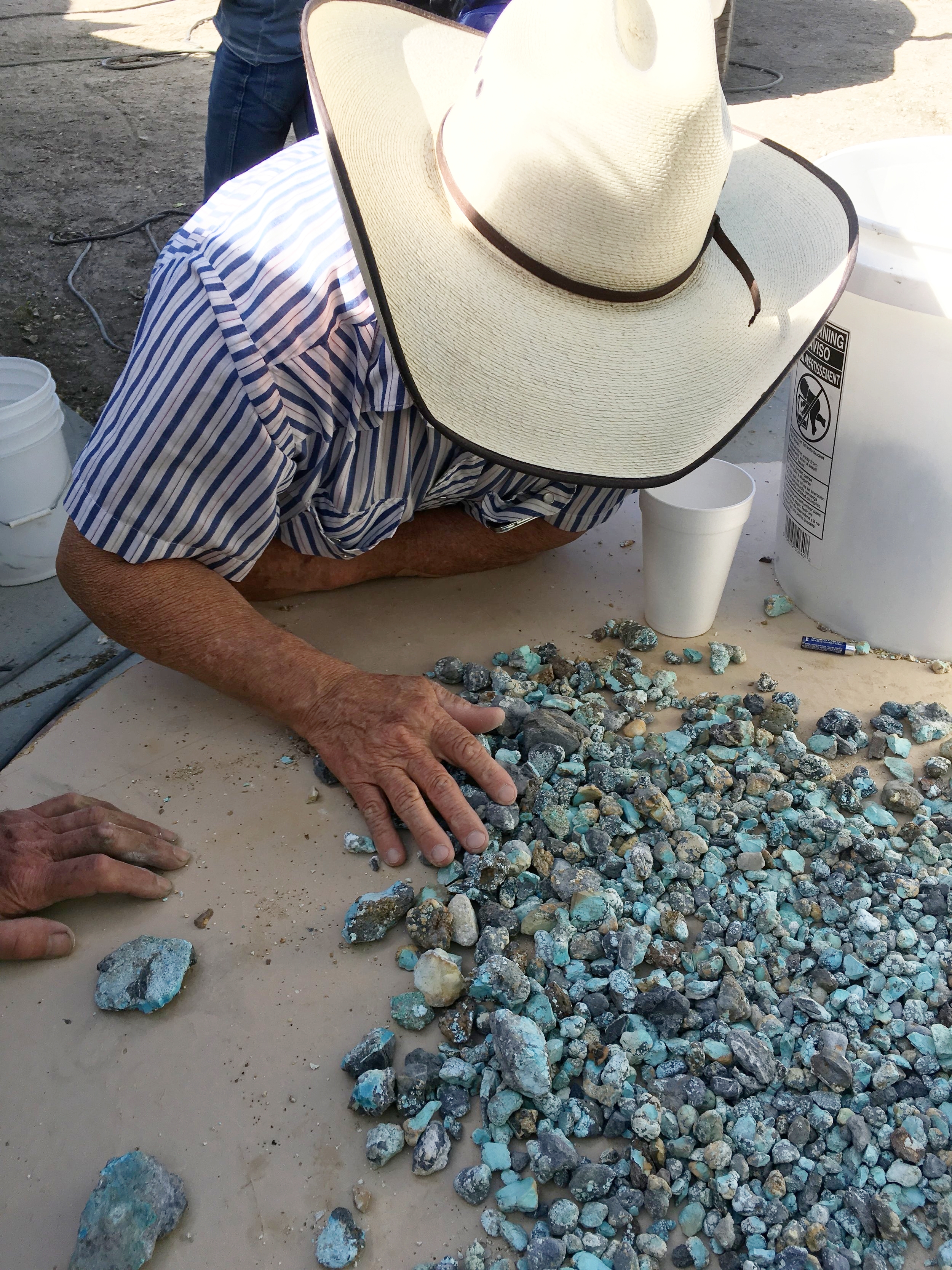 Dean Sorting And Grading Blue Moon Turquoise