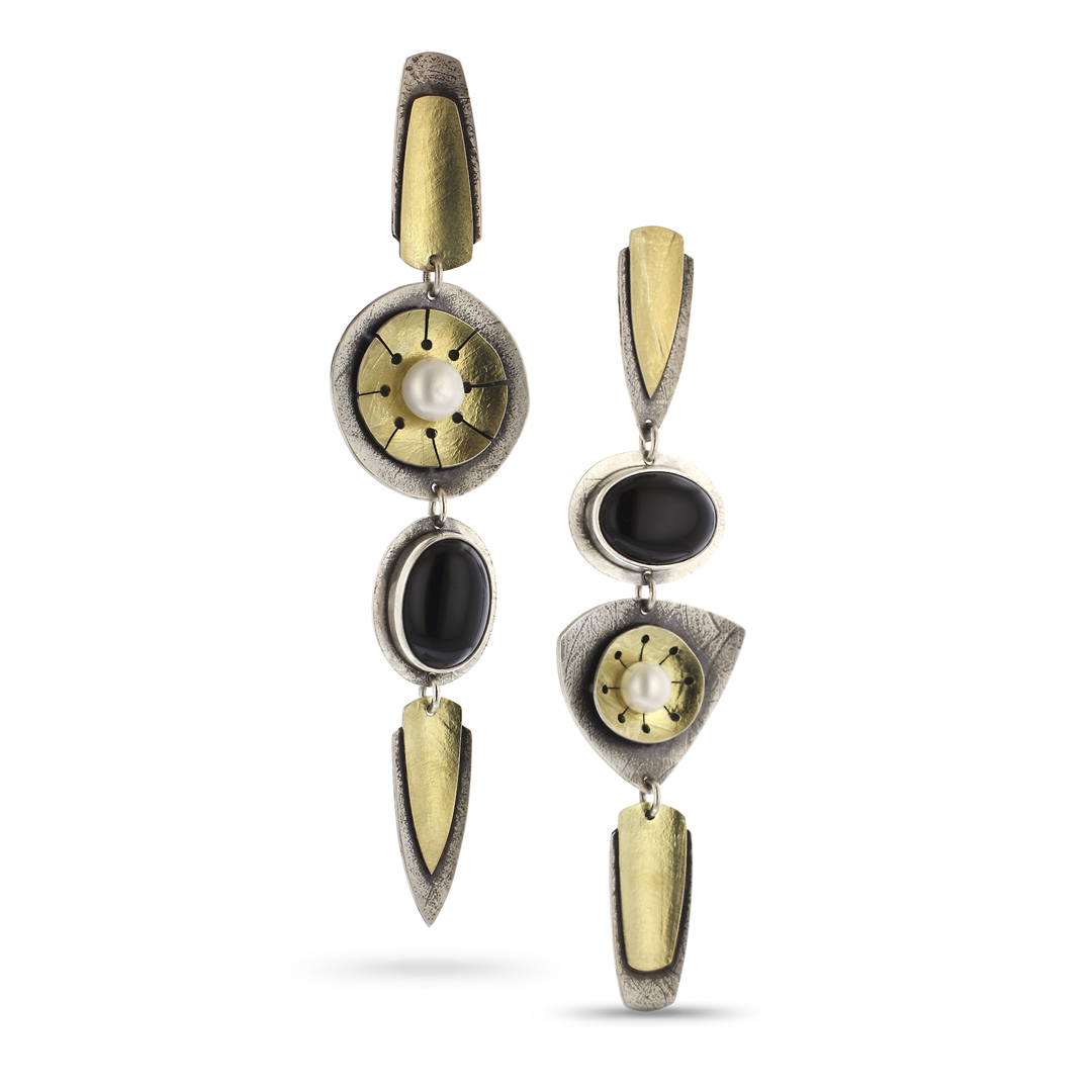 Copy of Copy of "High Plains | Night Sky" Totem Duster Earrings - Lynn Harrisberger Jewelry