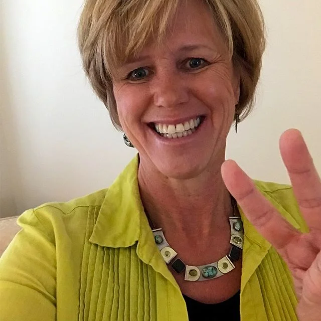 @marygunyuzlu is  ready to rock tonight&rsquo;s opening of @piedmontcraftsmen Annual Craft Fair in Winston-Salem wearing her new Blue Moon Turquoise and Peridot necklace! You&rsquo;ll cherish her energy and humor in her captivating ceramic sculpture 