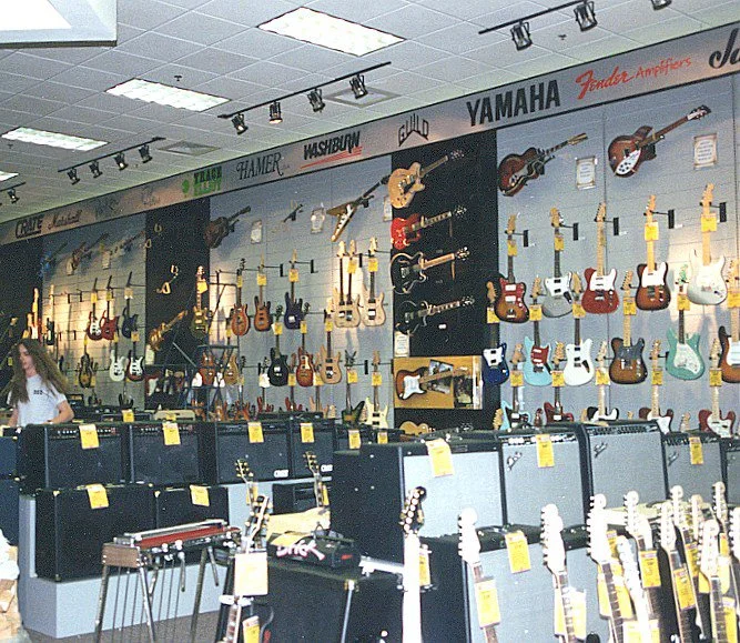 Mars Music, guitar wall 