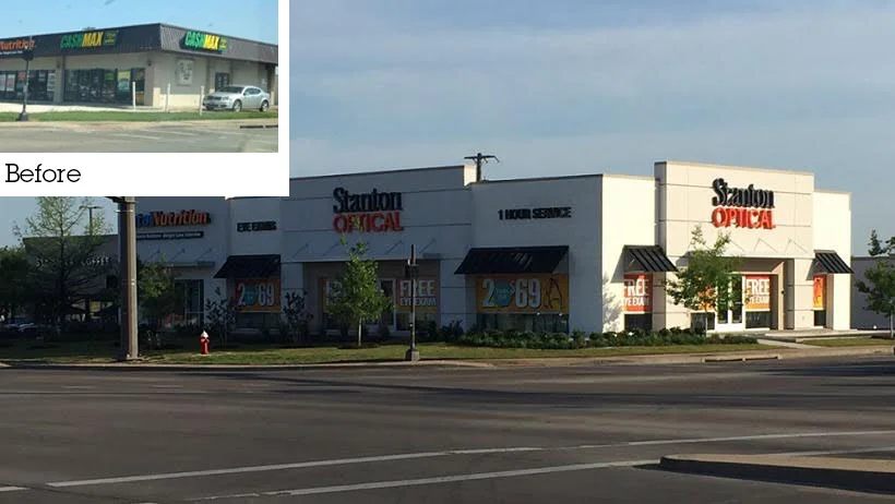 Stanton Optical: College Station, TX: Before and after 