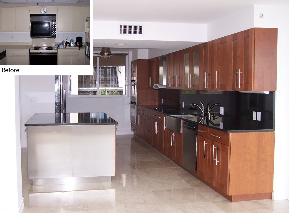 Townhomes of Highland Beach: before and after