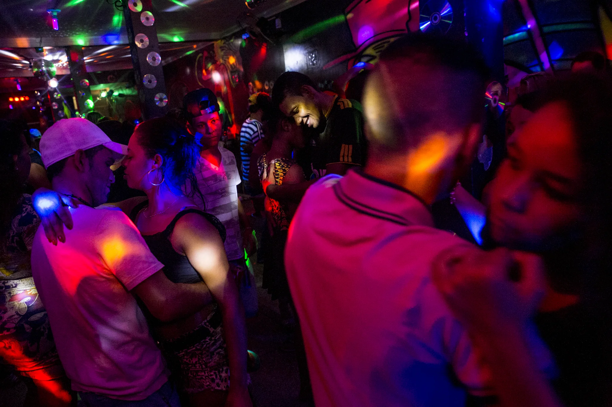  Inside "Dance mix disco" club in Tabira, Brazil, one of the few discoteque in Sertao Pernambucano where its famous folk music is still going strong. Inside, youngsters dance the traditional forrò but blended with more recent carioca funk and 90's po