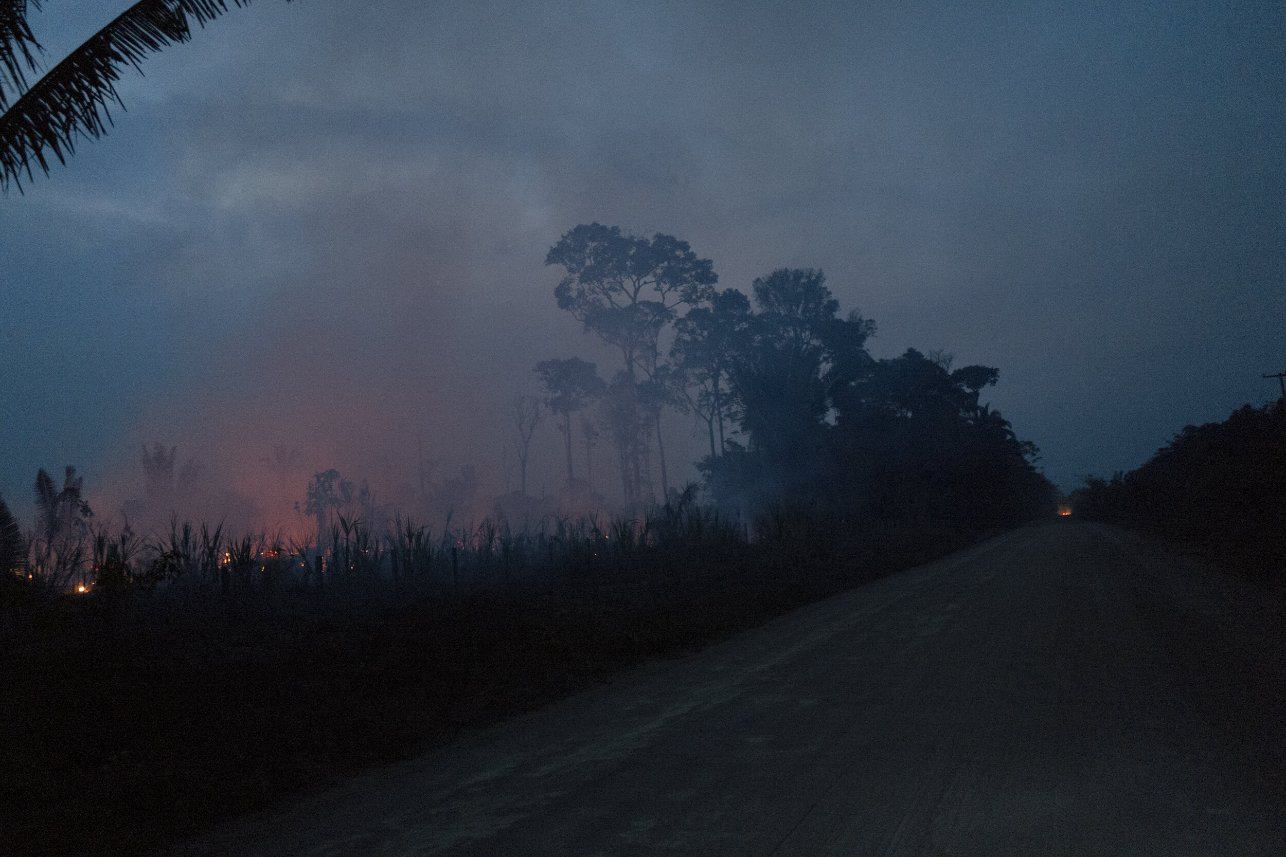  A fire in a rural area of Porto Velho. 