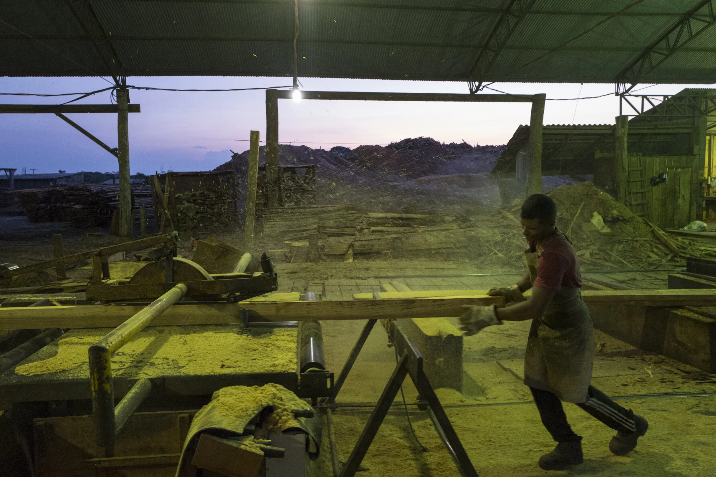  A sawmill in jaci paraná, Rondonia. Rondonia is one of the most deforested states in the Amazon region, due to the strong pressure of agribusiness and the consequent invasion of public lands, even in indigenous territory. According to NASA, State of