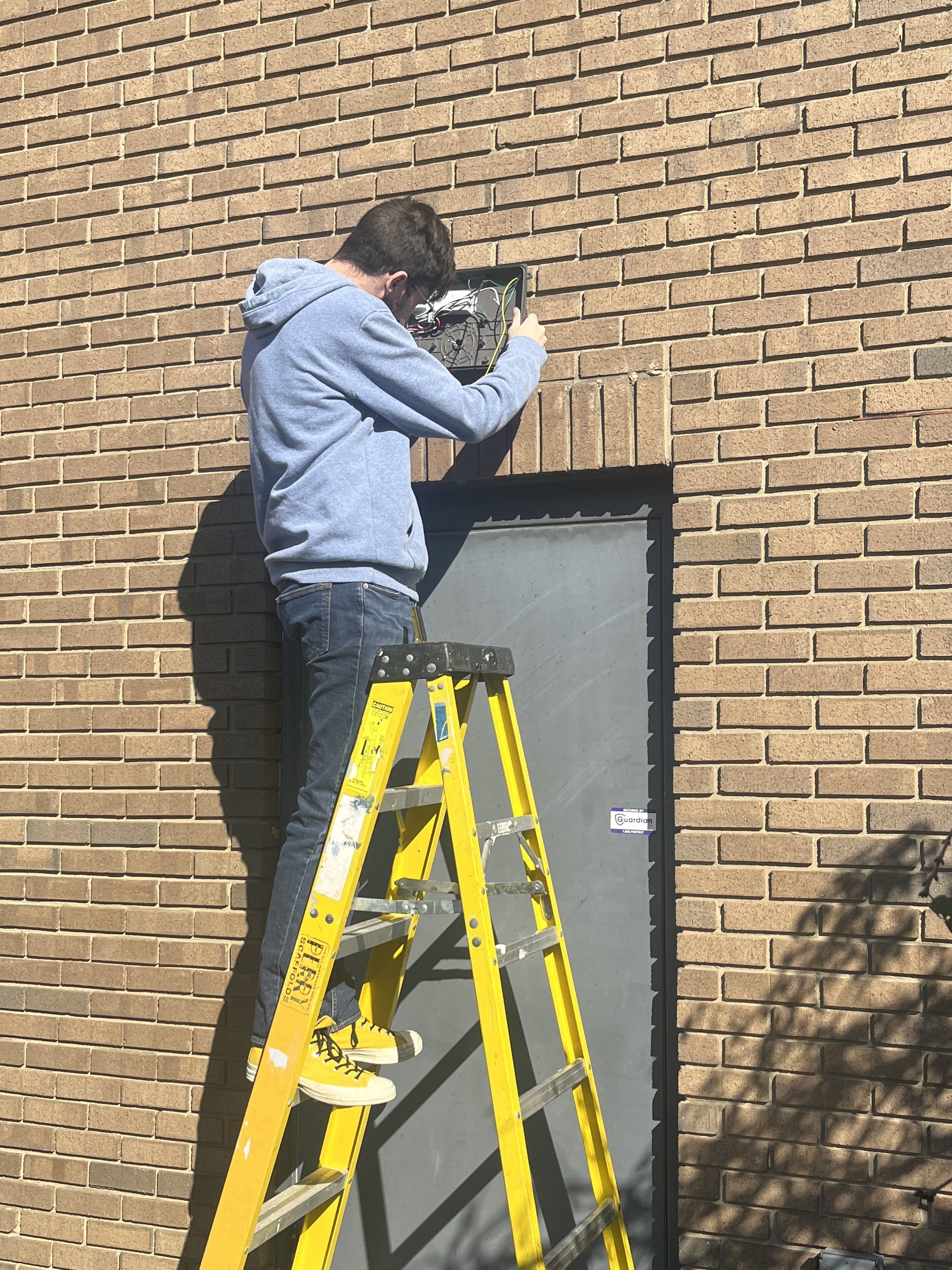 Nathan Installs Front Security Light