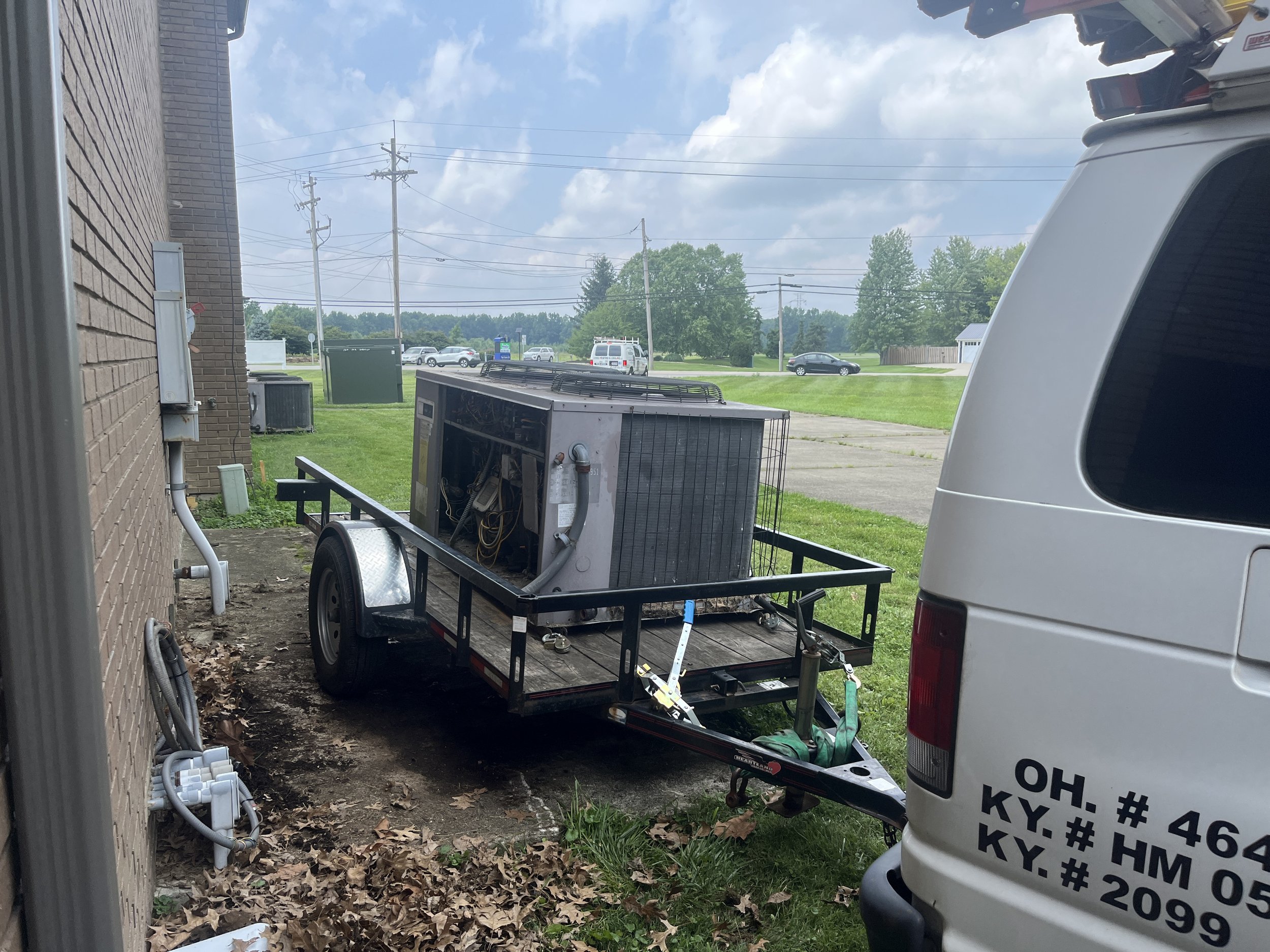 Removal of Old Heat Pump