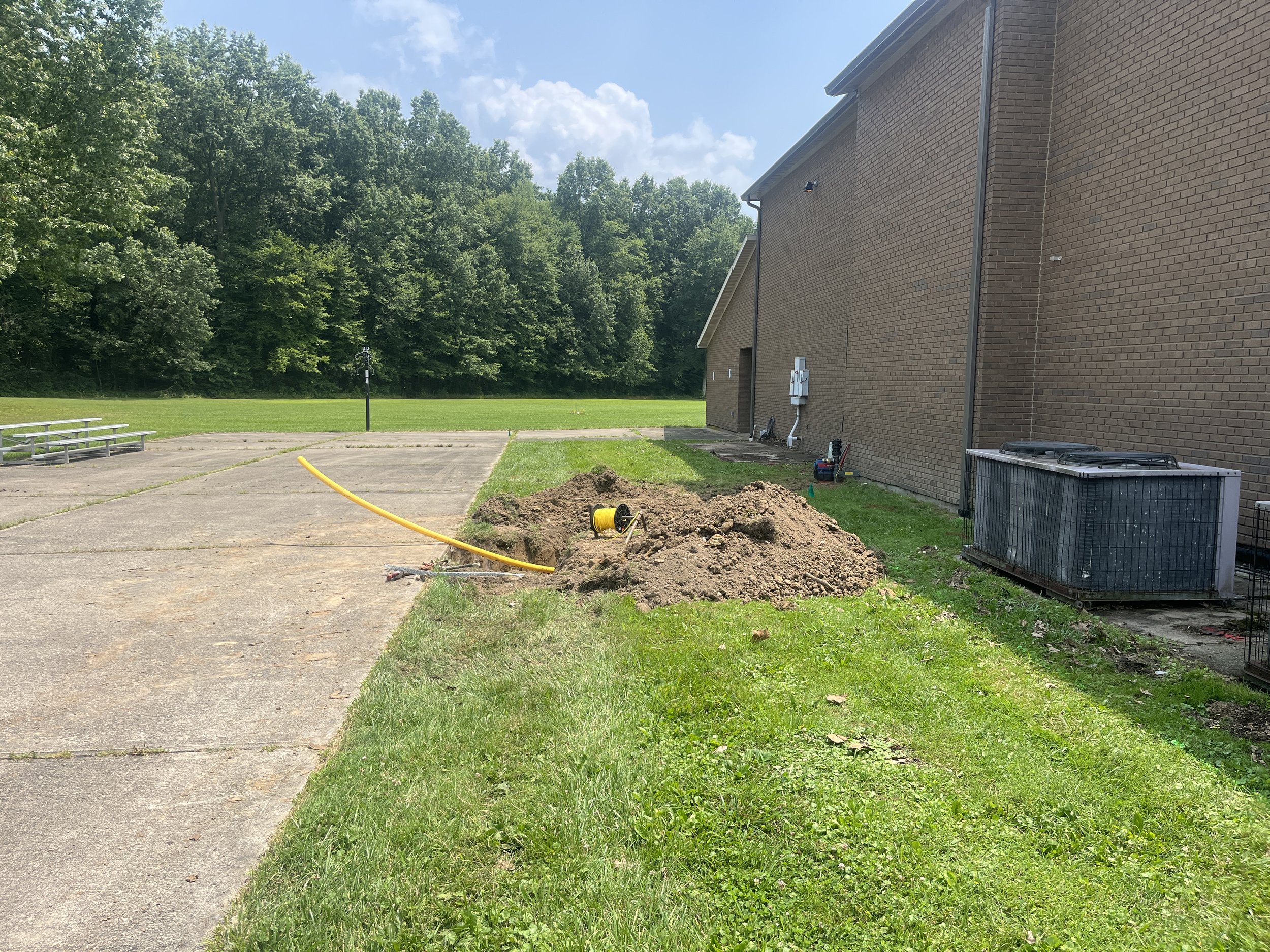 Gas Line Run to Building