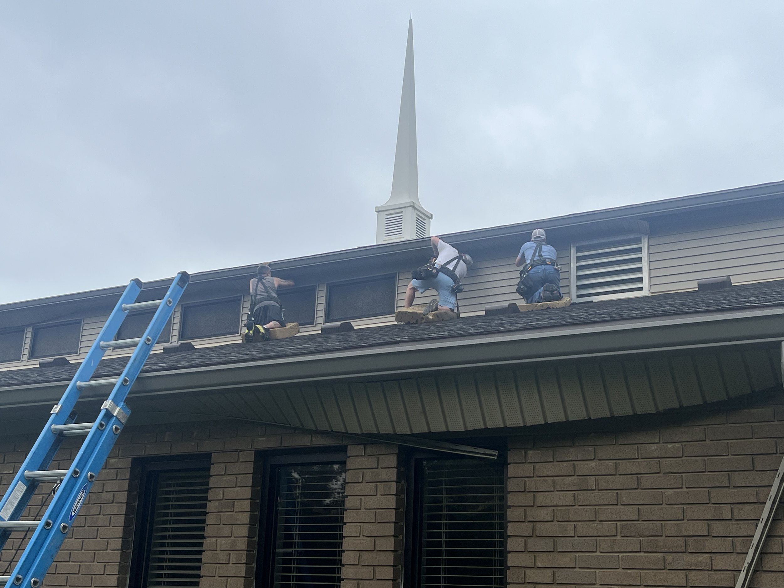 Facia and Soffit Repair In Progress