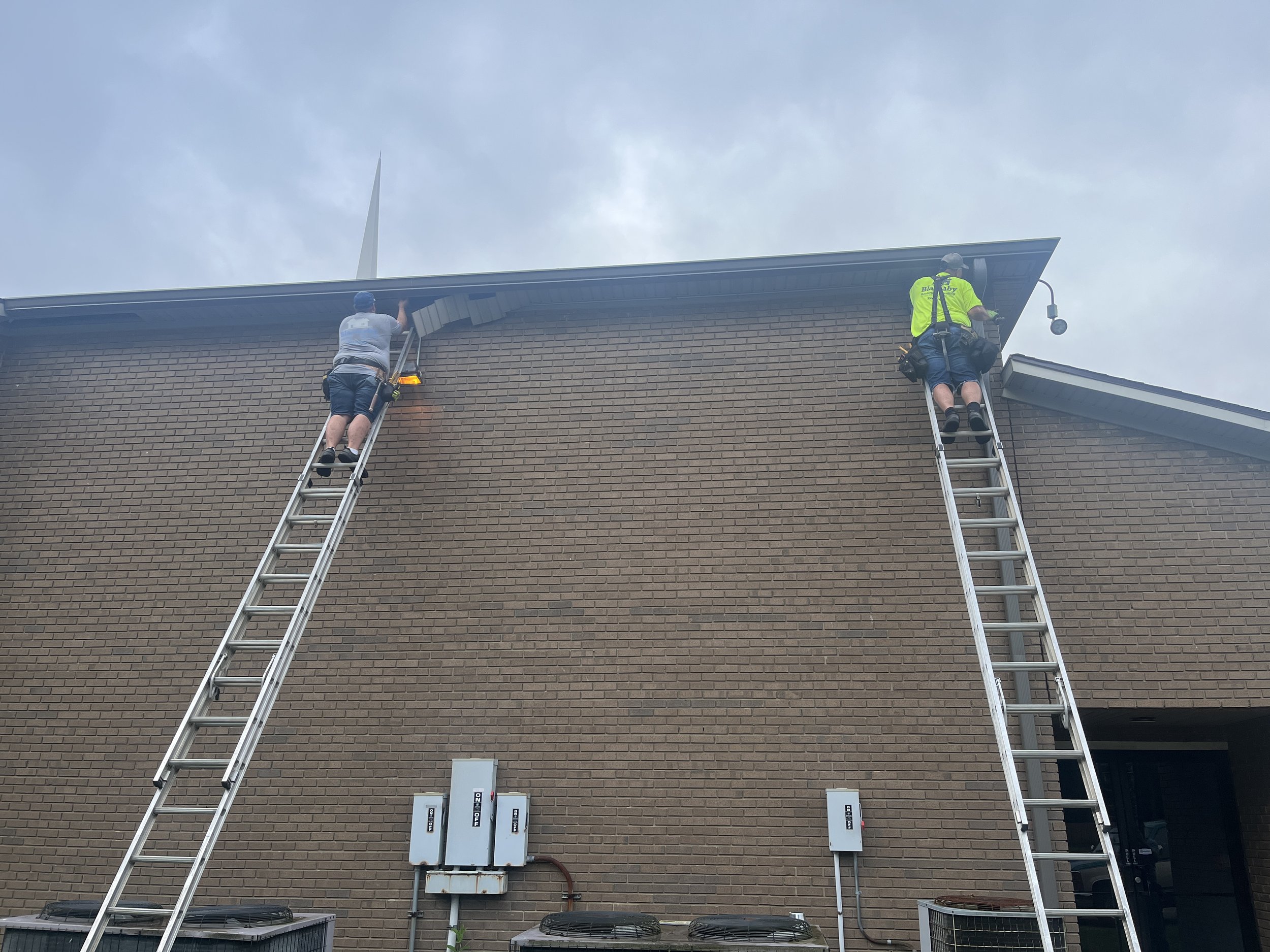 Soffit Repair High and Lifted Up