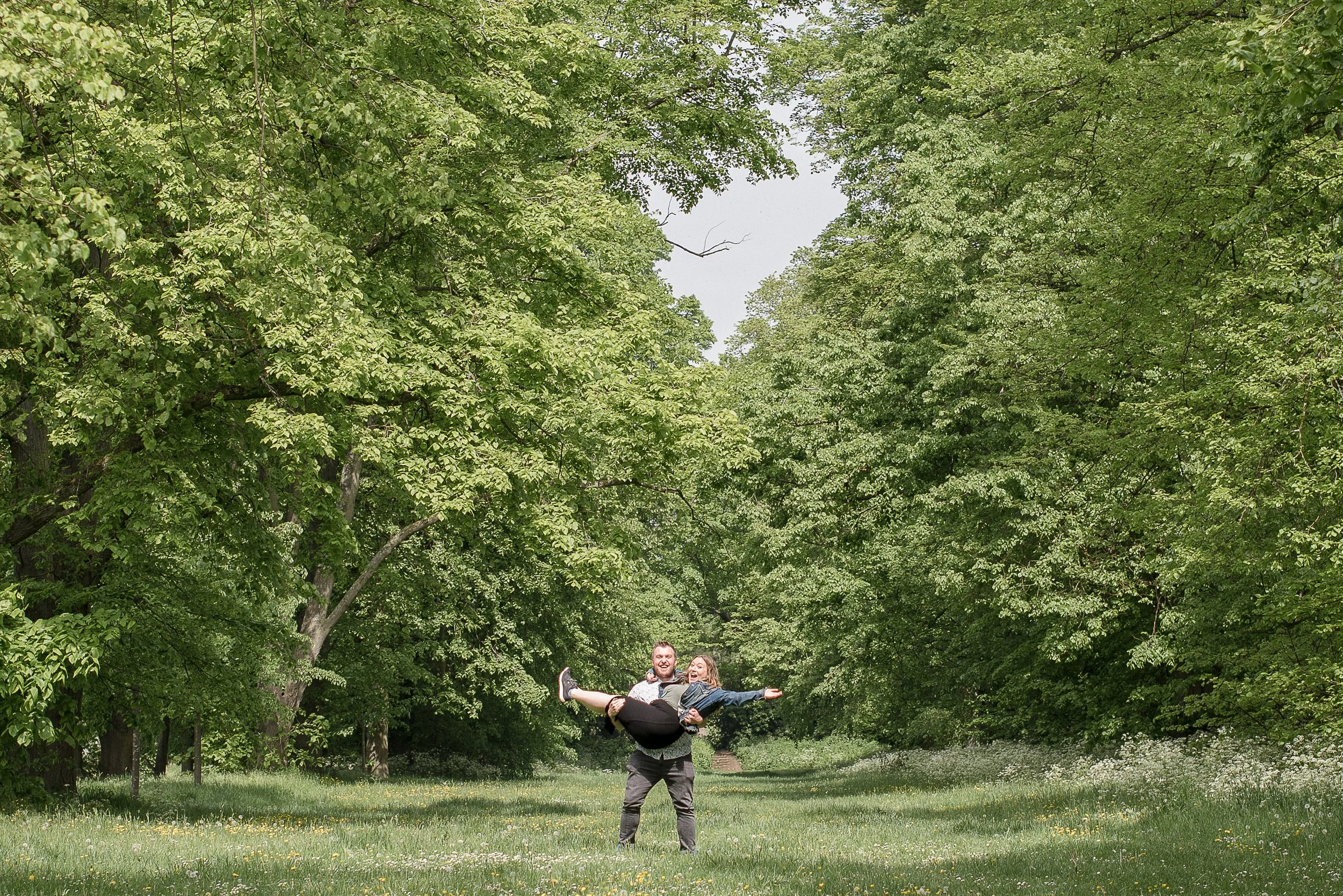 Fun engagement shoot