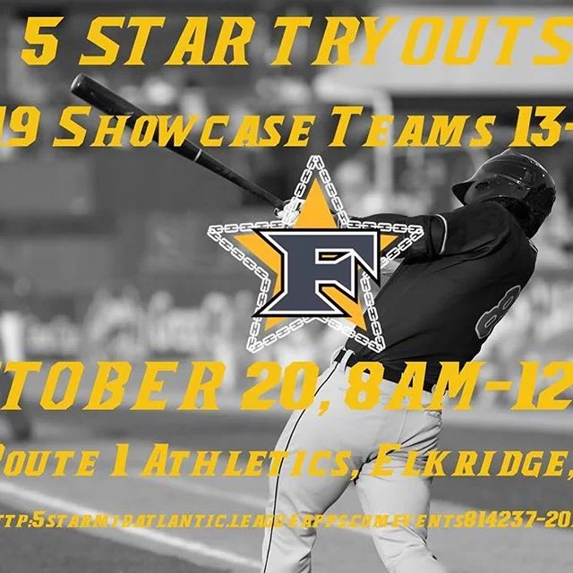 #Repost @5starmidatlantic
・・・
SAVE THE DATE!! 2019 Showcase team tryouts for @5starmidatlantic @5starnational at @teamr1a October 20, 8AM-12PM // Elite National Tournament Schedule for all of 2019. #5starmafia #bettergetbusy // Register at link in bi