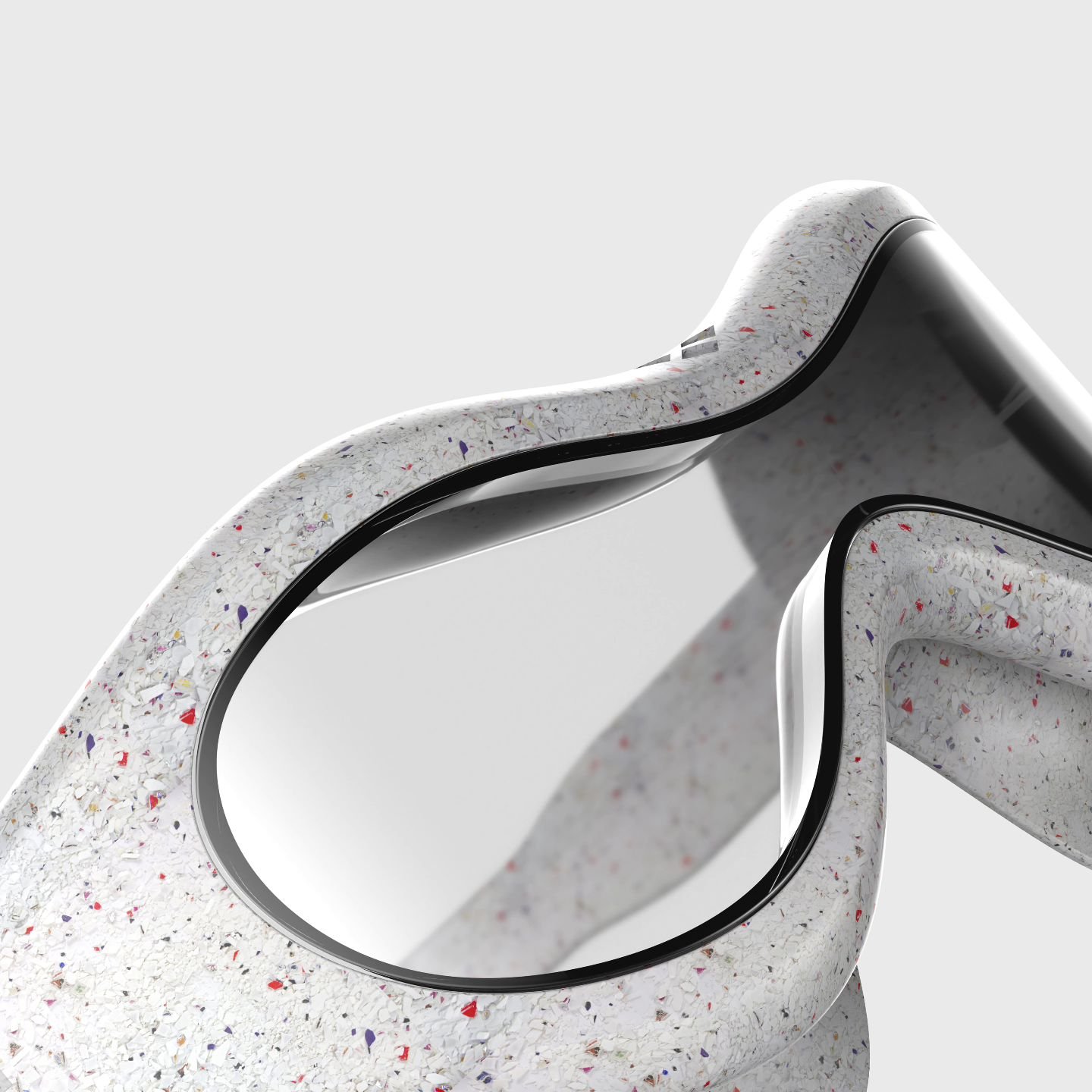 The Arena Spider Kids Mask is designed for optimal comfort and fit for young swimmers. The mask features a soft seal for added comfort, designed for the proportions of smaller faces, and a one-piece lens without a nose bridge to ensure a snug and sec