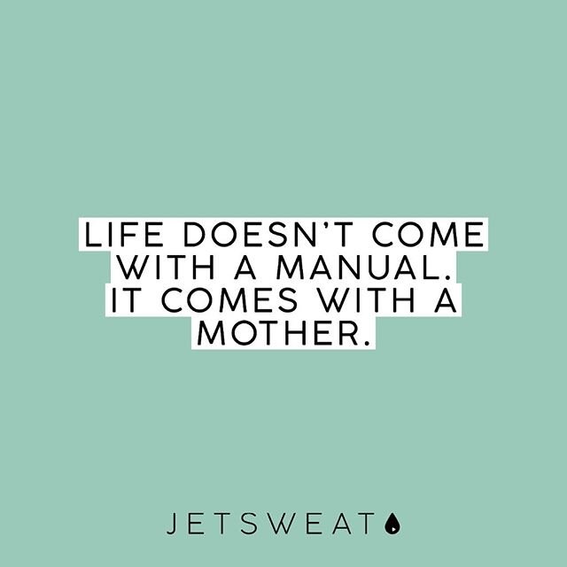 Happy Mother&rsquo;s Day to all of the amazing moms out there! You are all superheroes 🙏❤️✨ #jetsweat #happymothersday