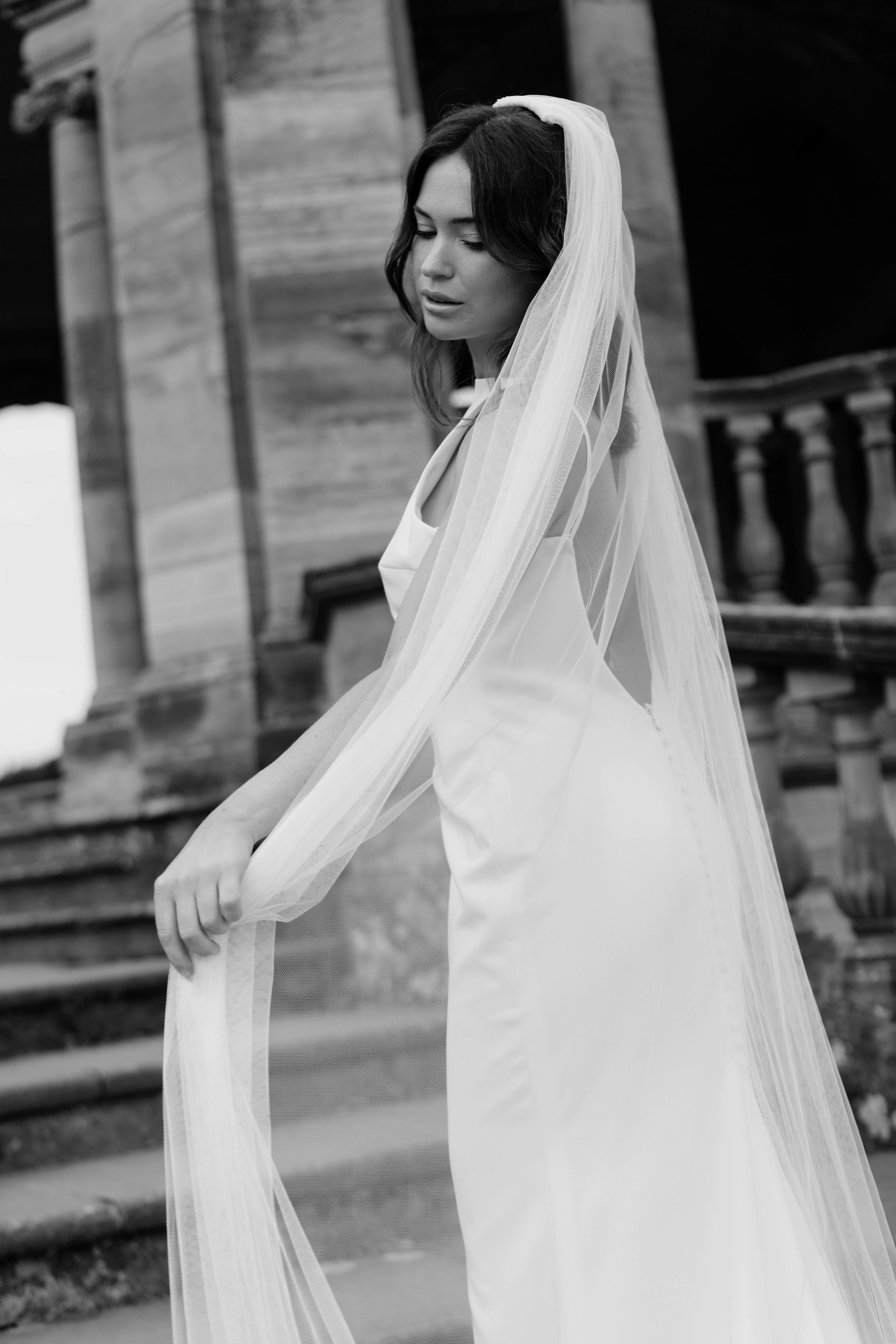 Sofia single tier wedding veil — Eden b. Studio