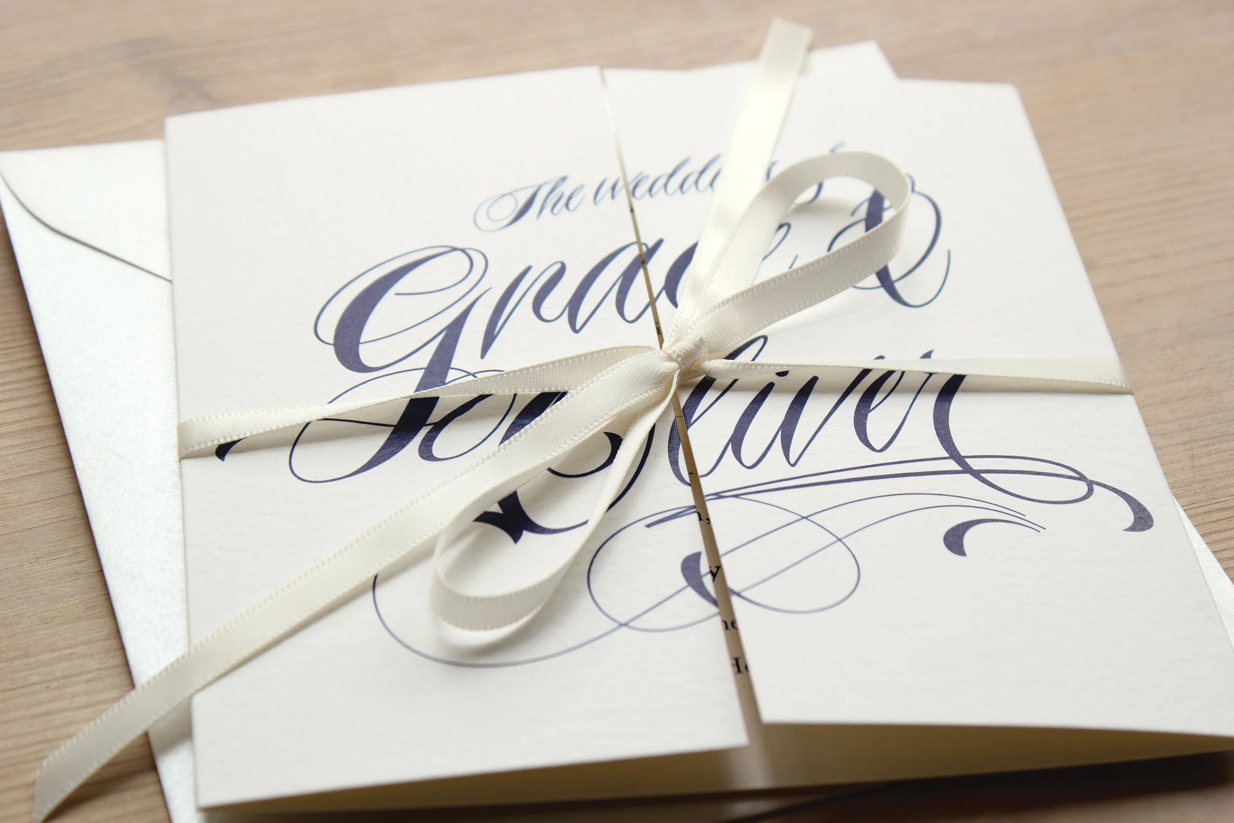 Bliss Script Wedding Stationery