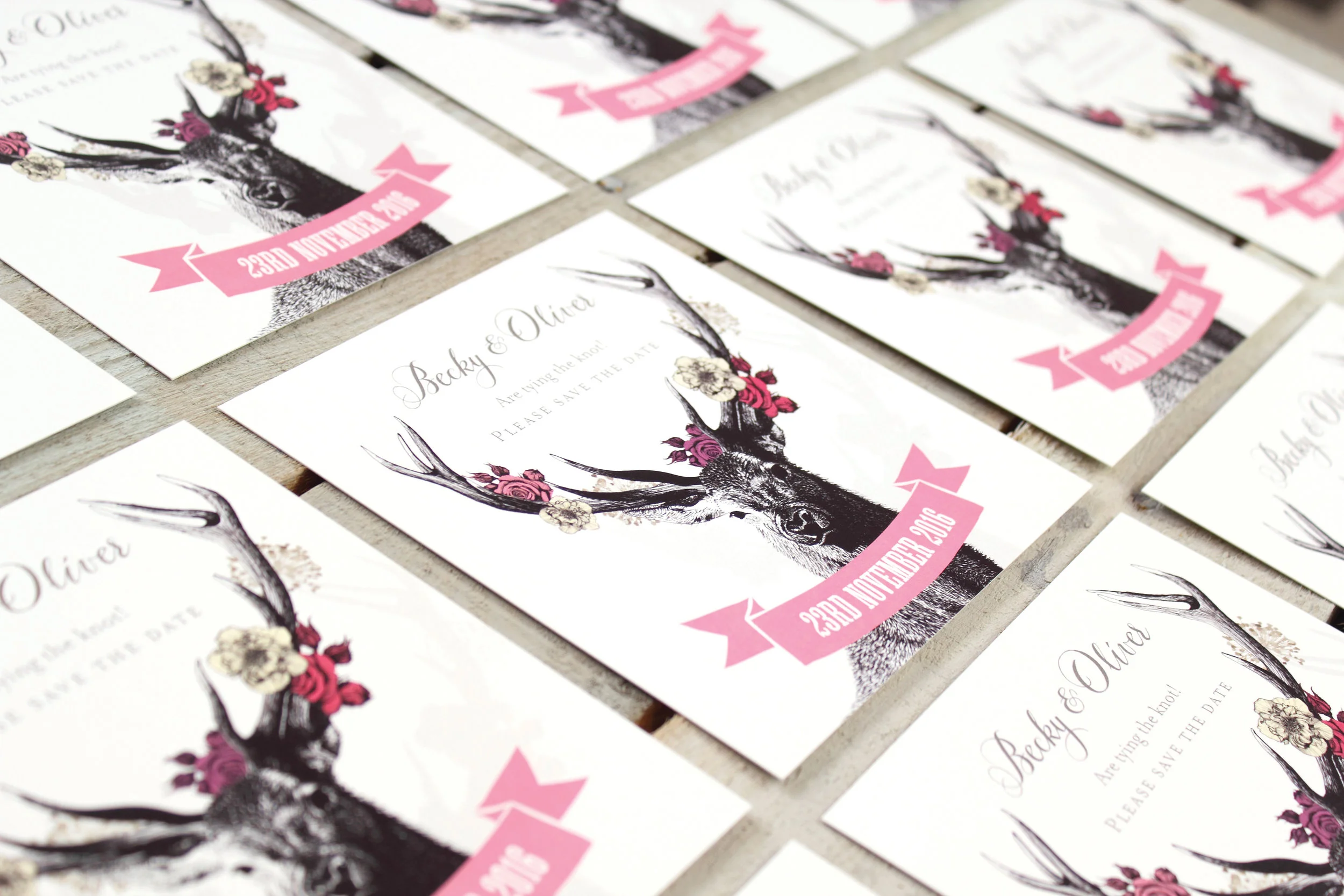 Robinson Stag Wedding Stationery