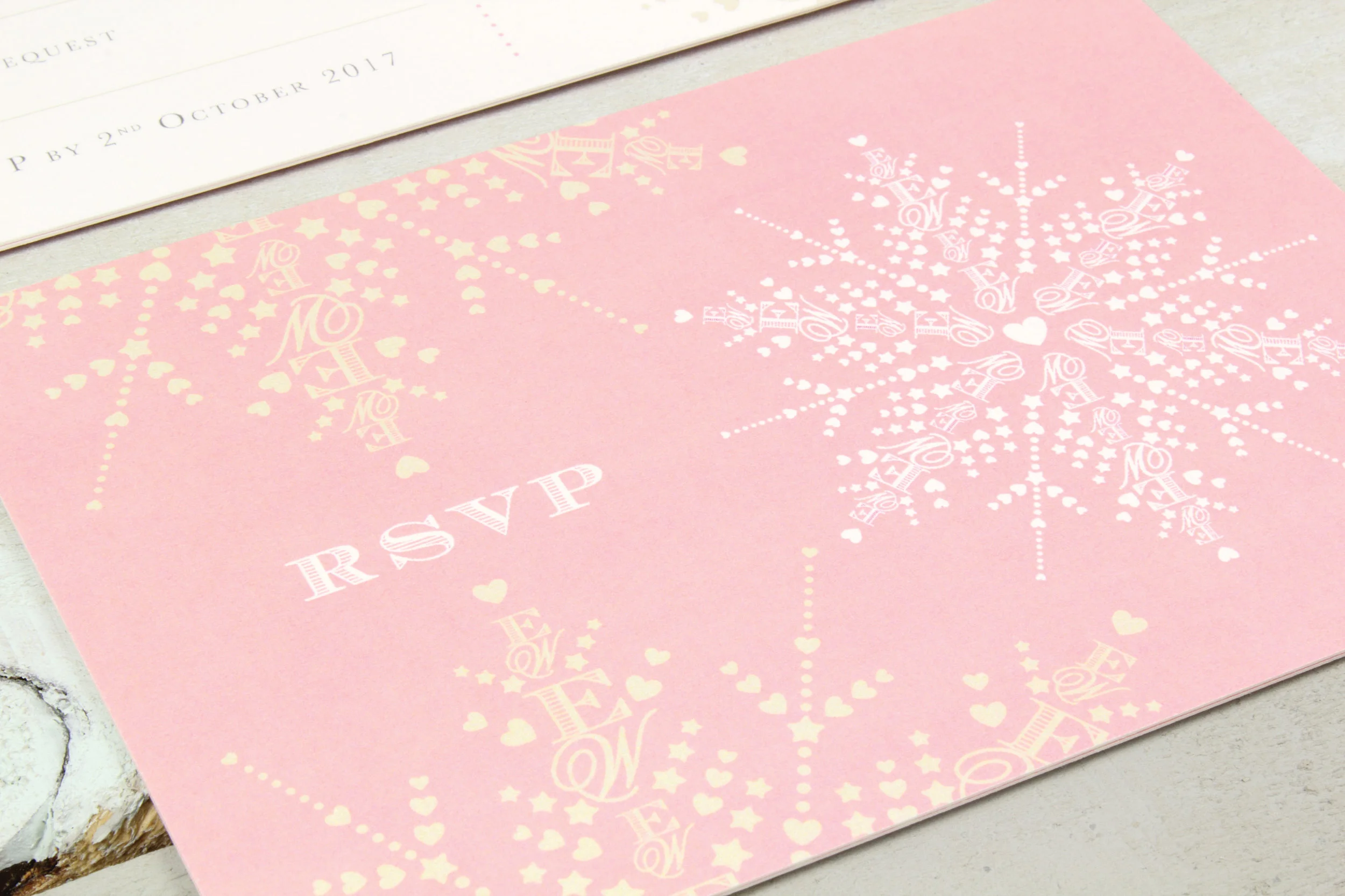 Initials Snowflake Wedding Stationery