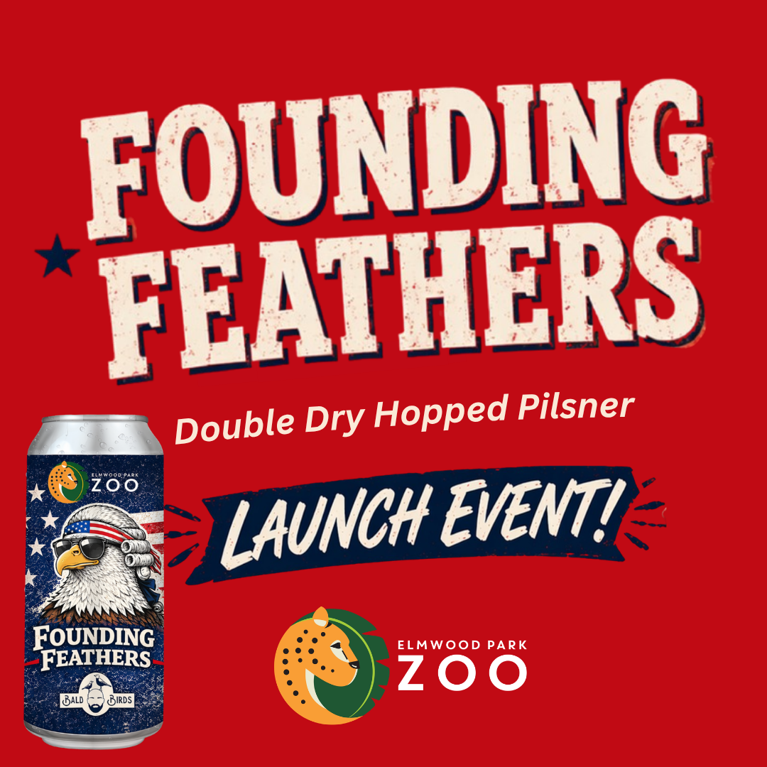 Founding Feathers Launch Party (with Elmwood Park Zoo)