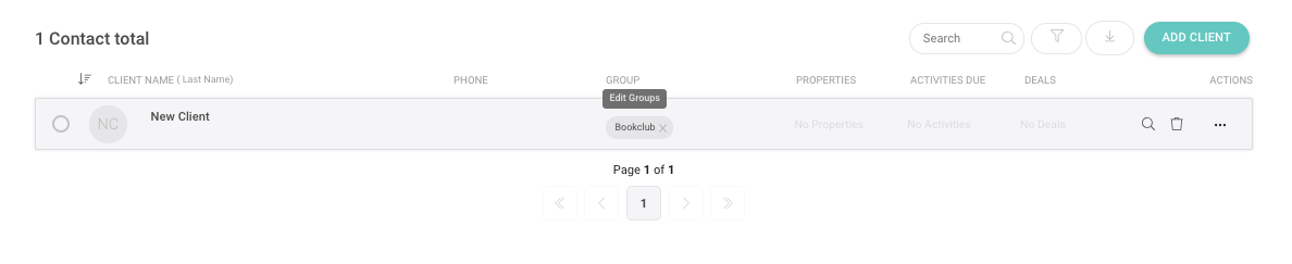 Clicking on the "Chip" will bring up the Add Label pop-up.