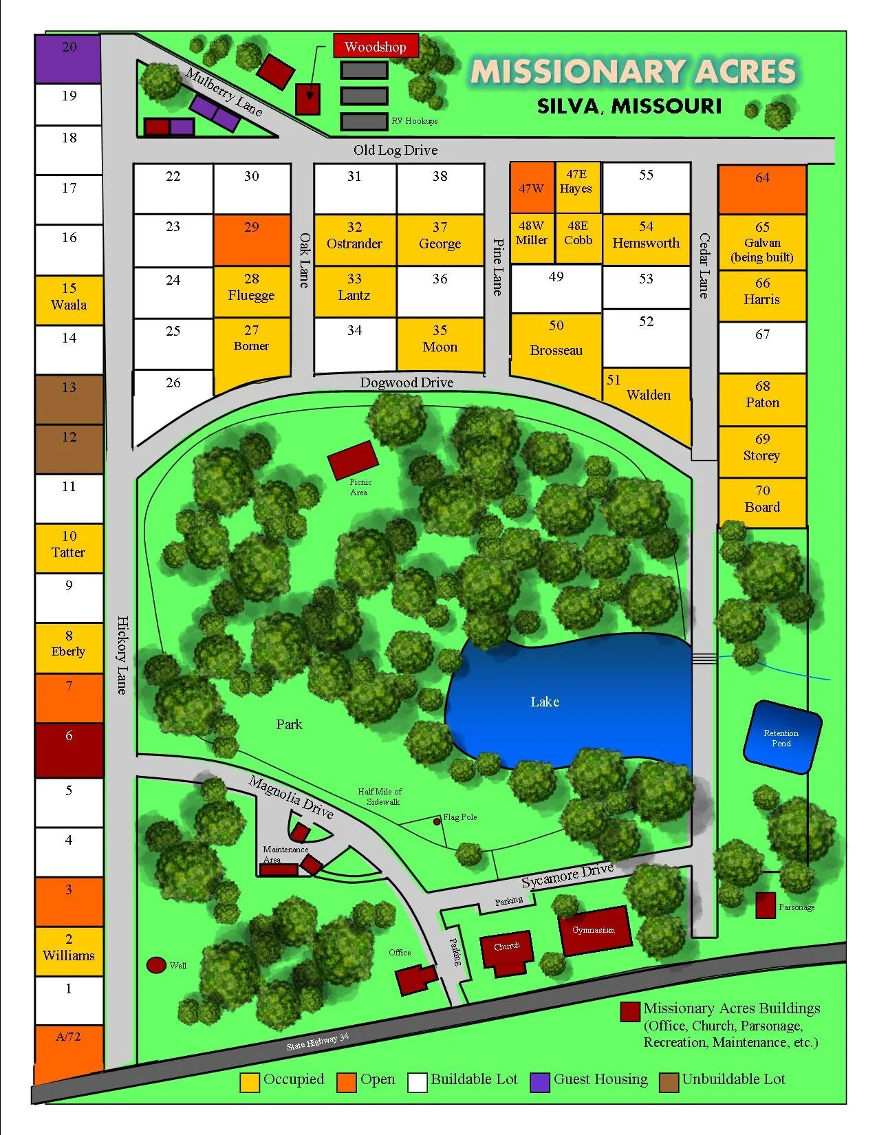 Site Map — Missionary Acres