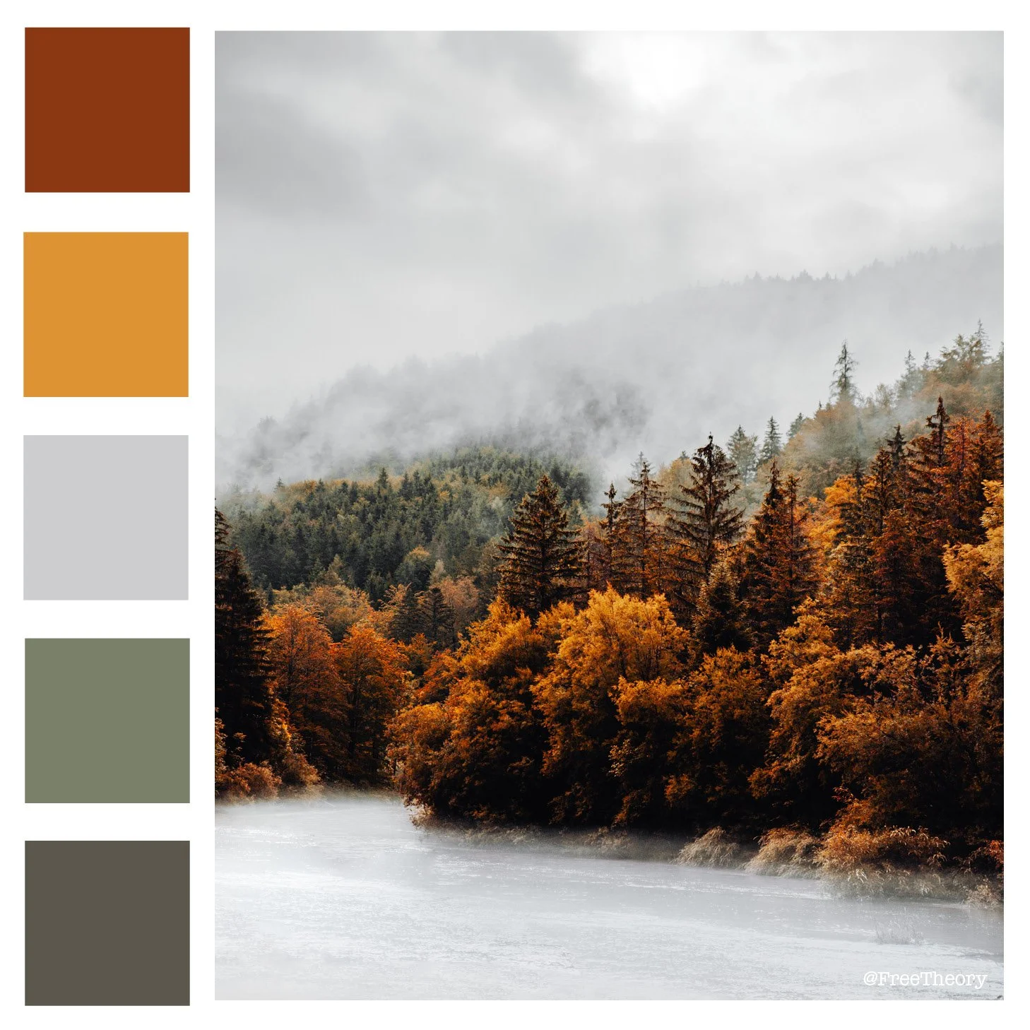 Misty Mountains Color Palette