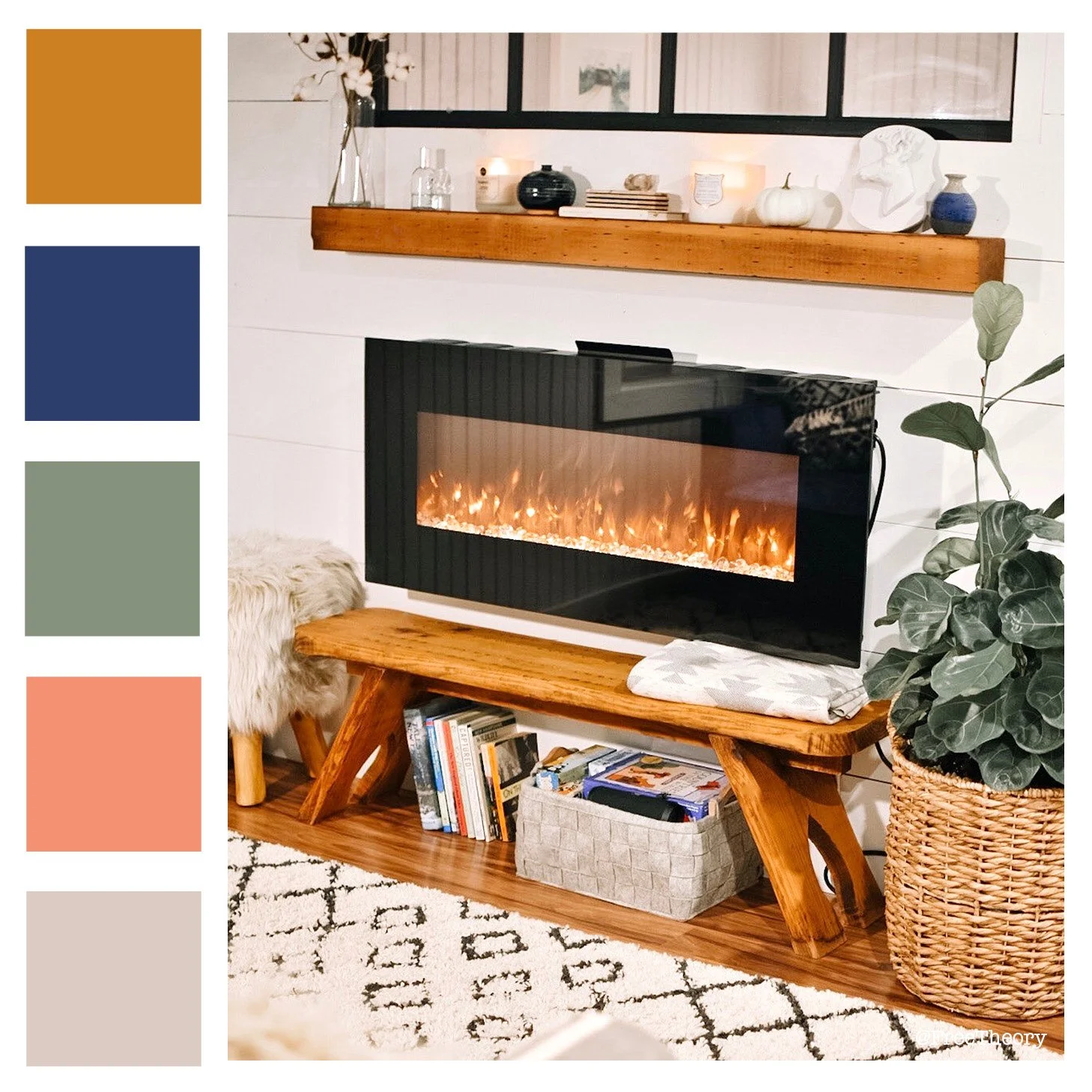 Modern Fireplace Color Palette