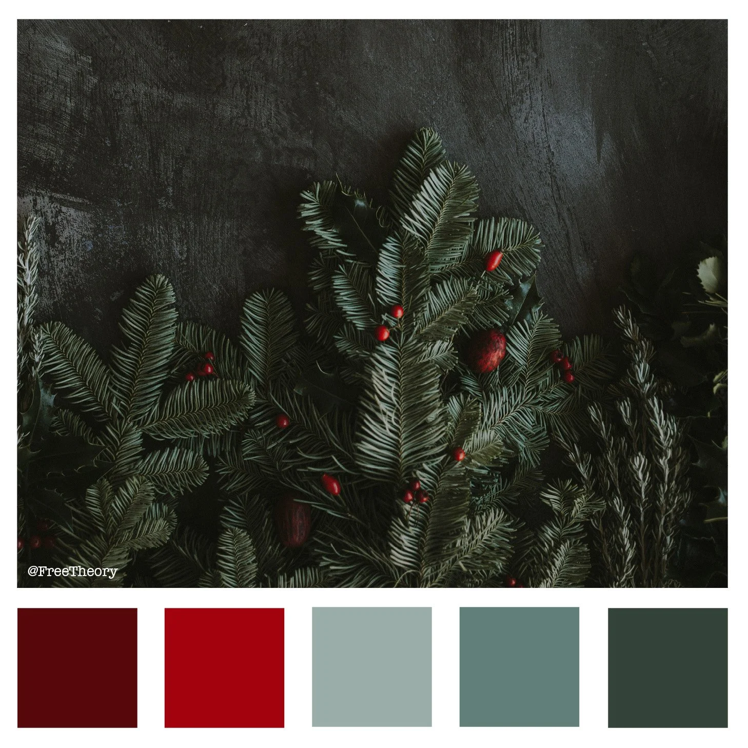 Evergreen Branches Color Palette