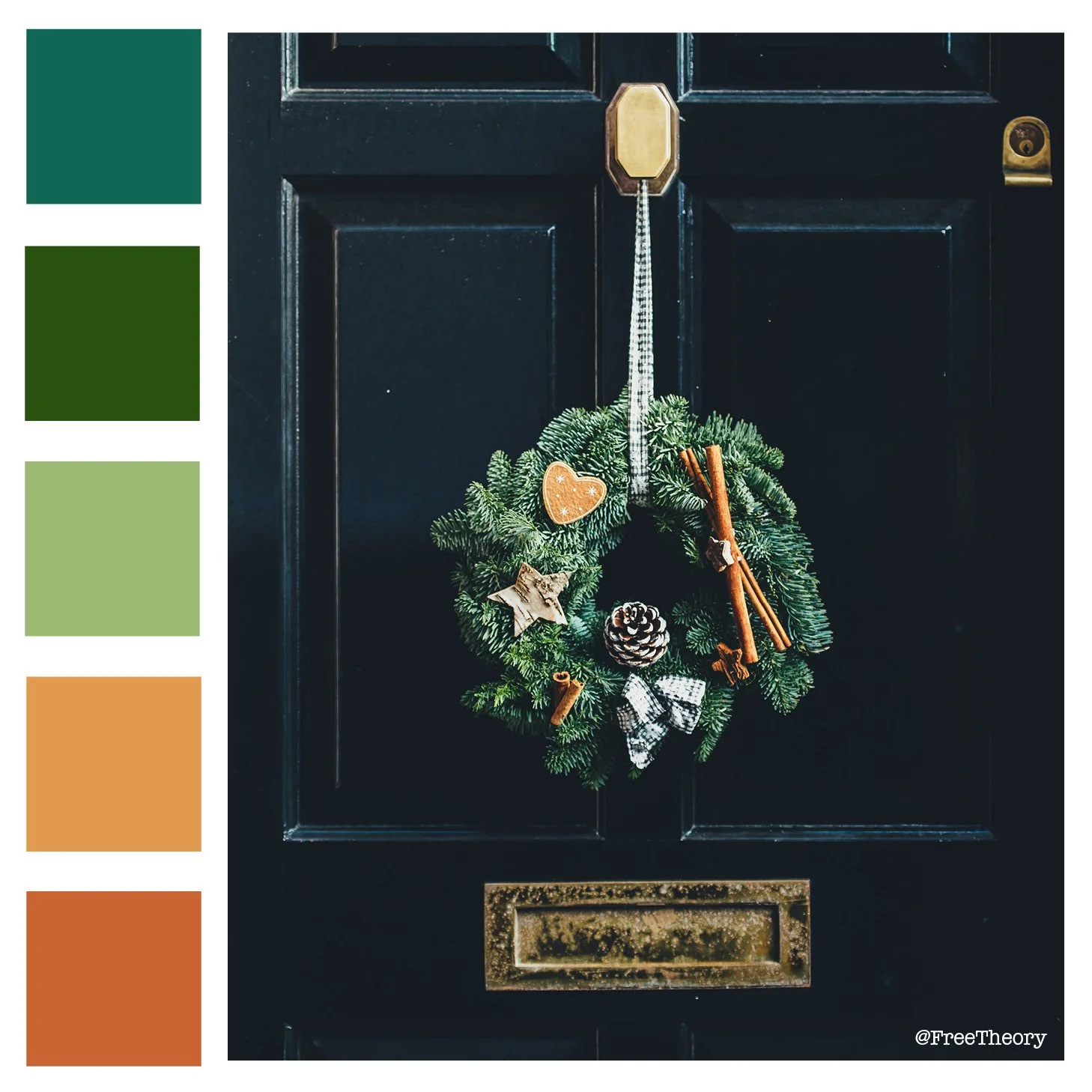 Cinnamon Spice Wreath Color Palette