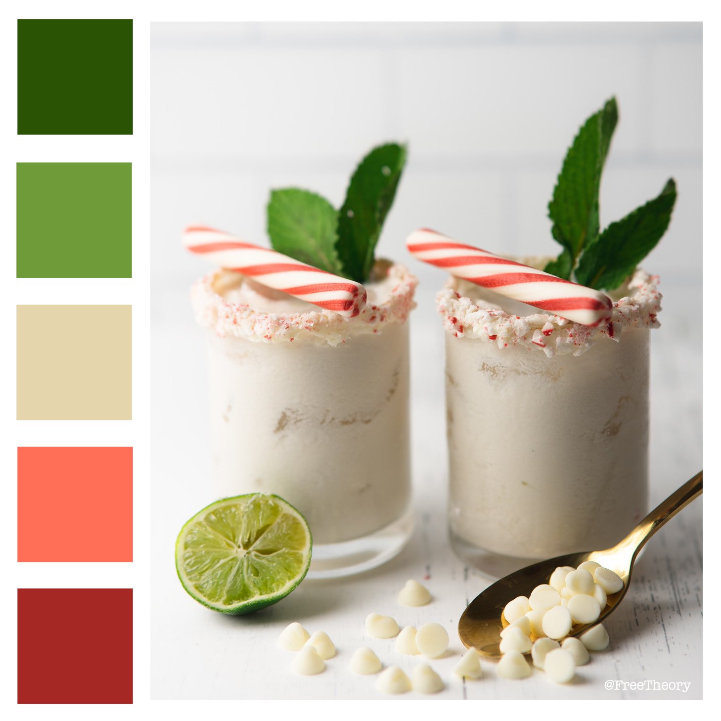 Peppermint Mixed Drink Color Palette