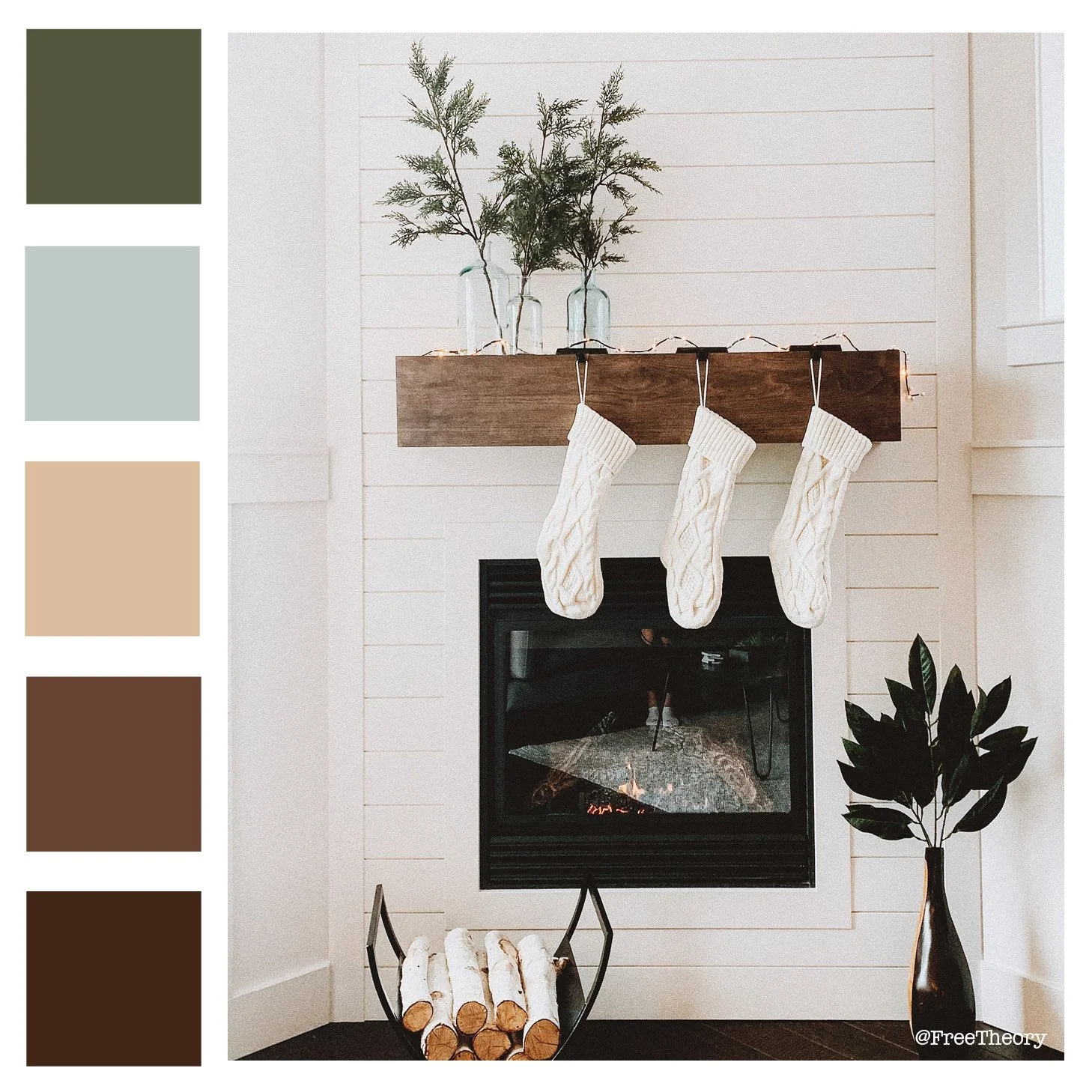 Stockings Hung By The Chimney With Care Color Palette
