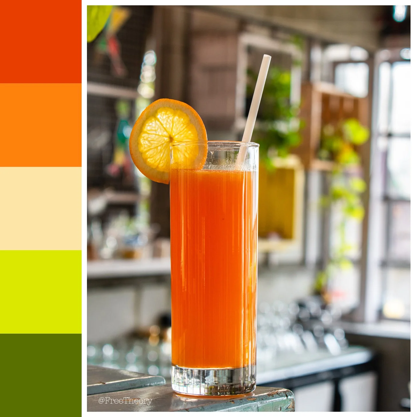 Orange Beverage Color Palette