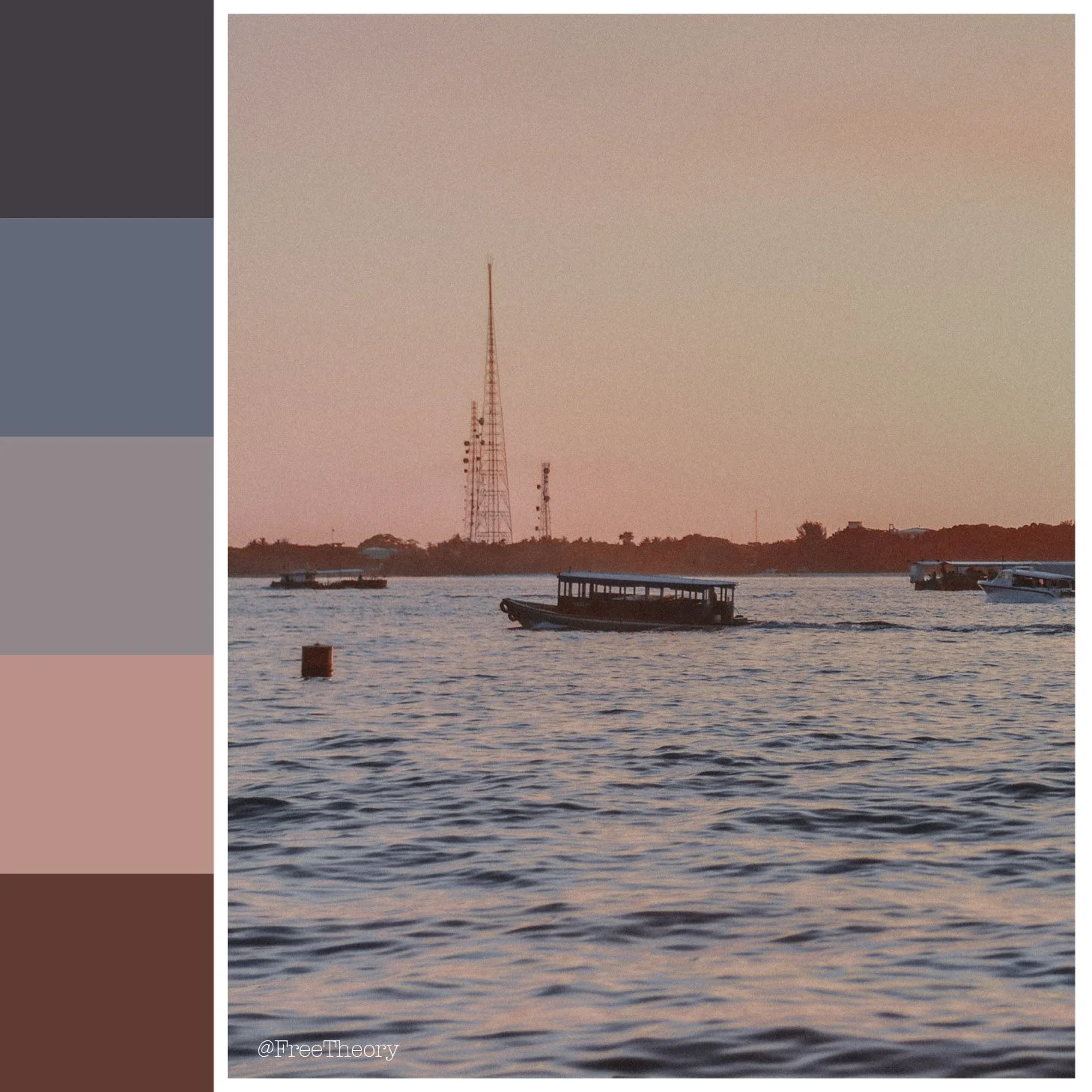 Bay at Sunset Color Palette