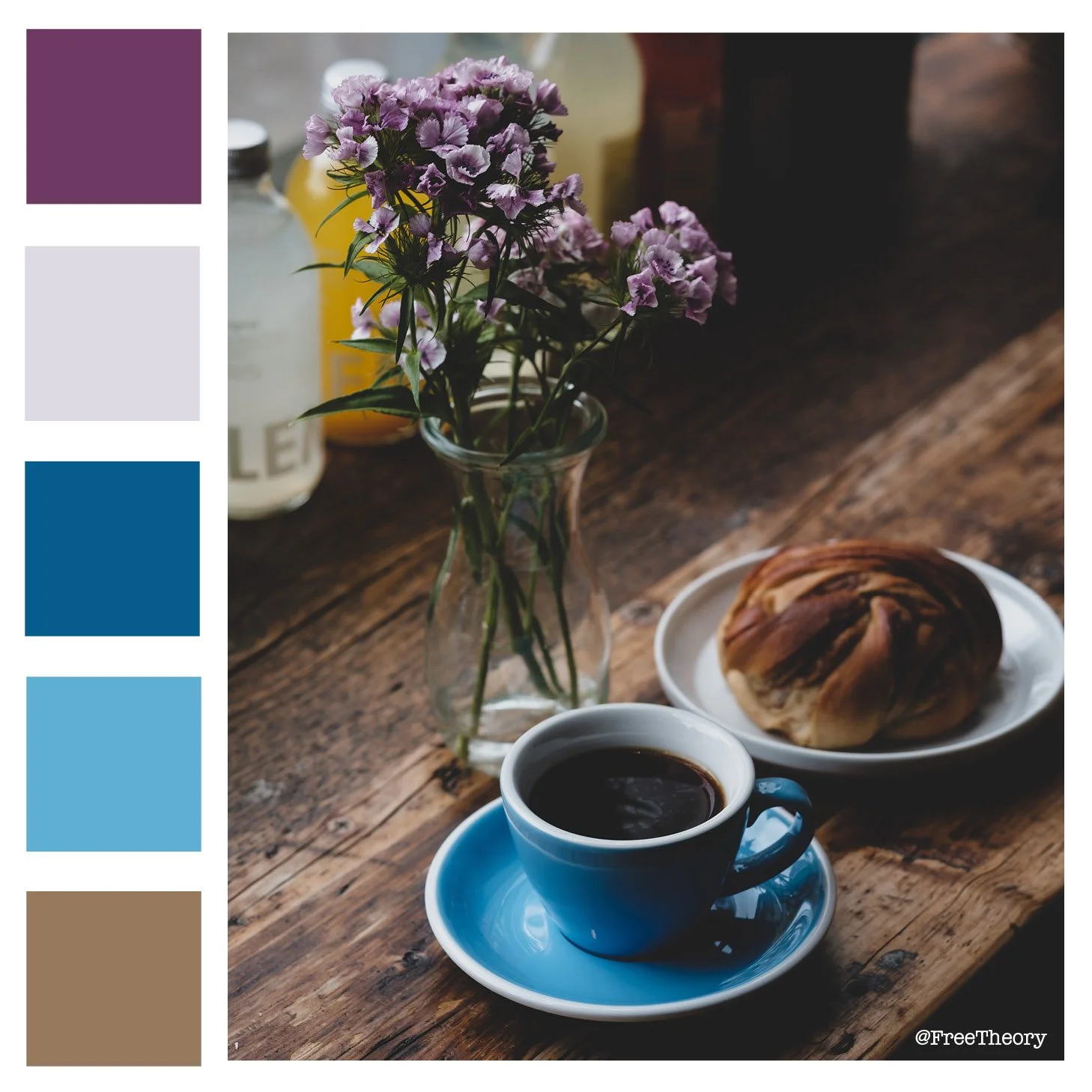 Coffee and Sweet Roll Color Palette