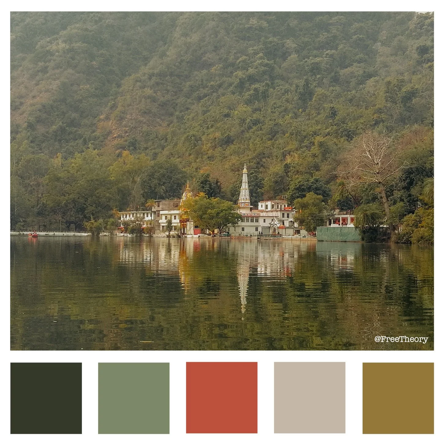 Renuka Lake, Sirmour, Himachal Pradesh, India Color Palette